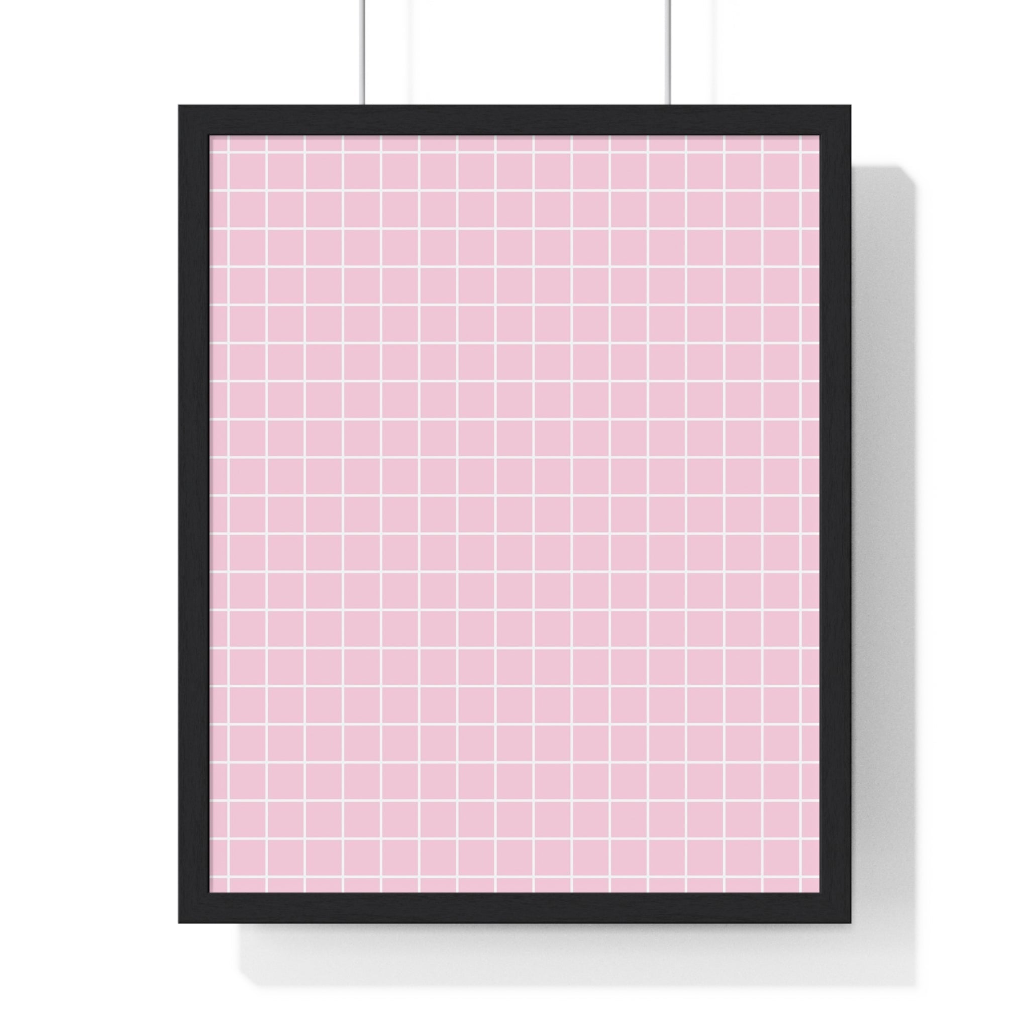 JAKKOUTTHEBXX Pink Grid Framed Poster 2025