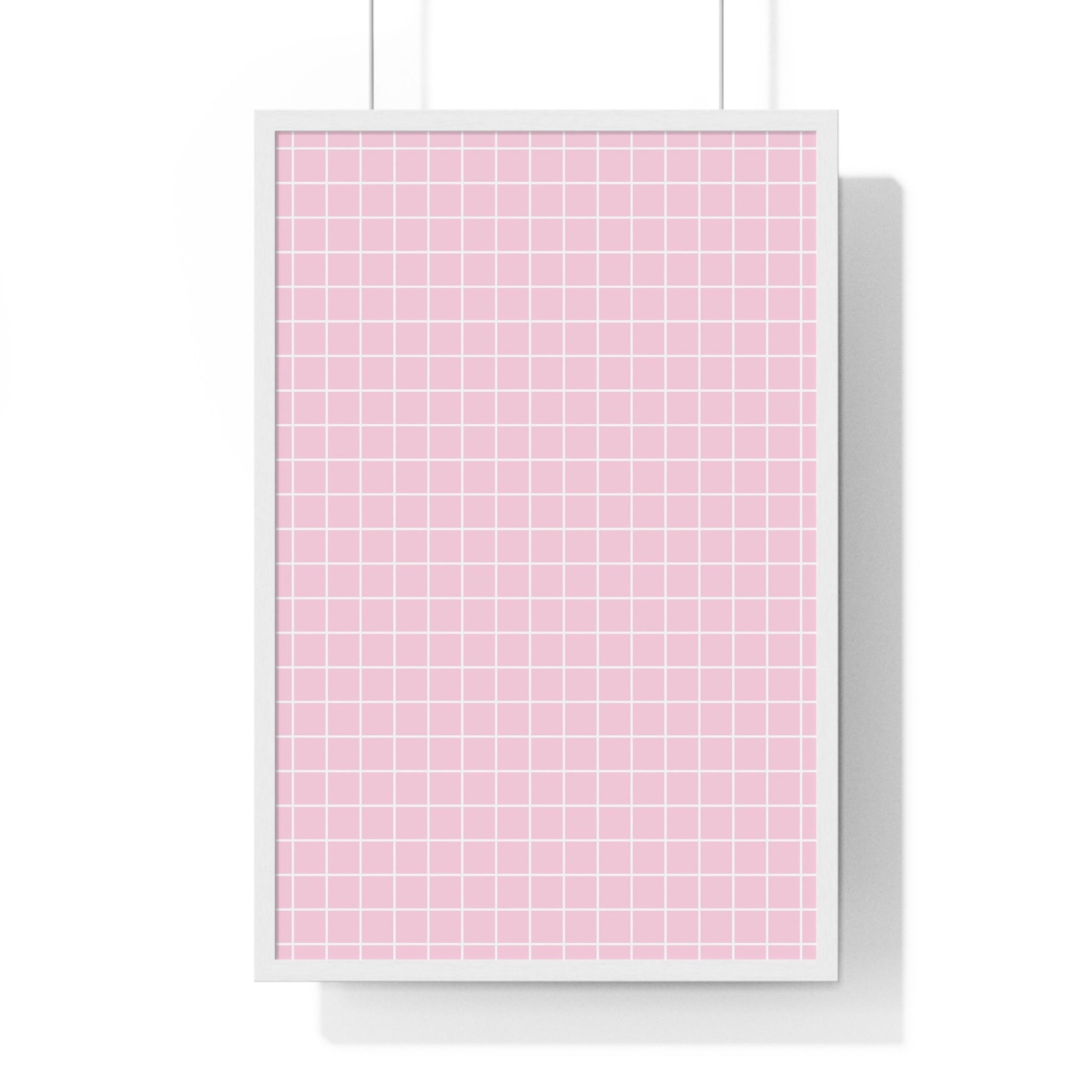 JAKKOUTTHEBXX Pink Grid Framed Poster 2025