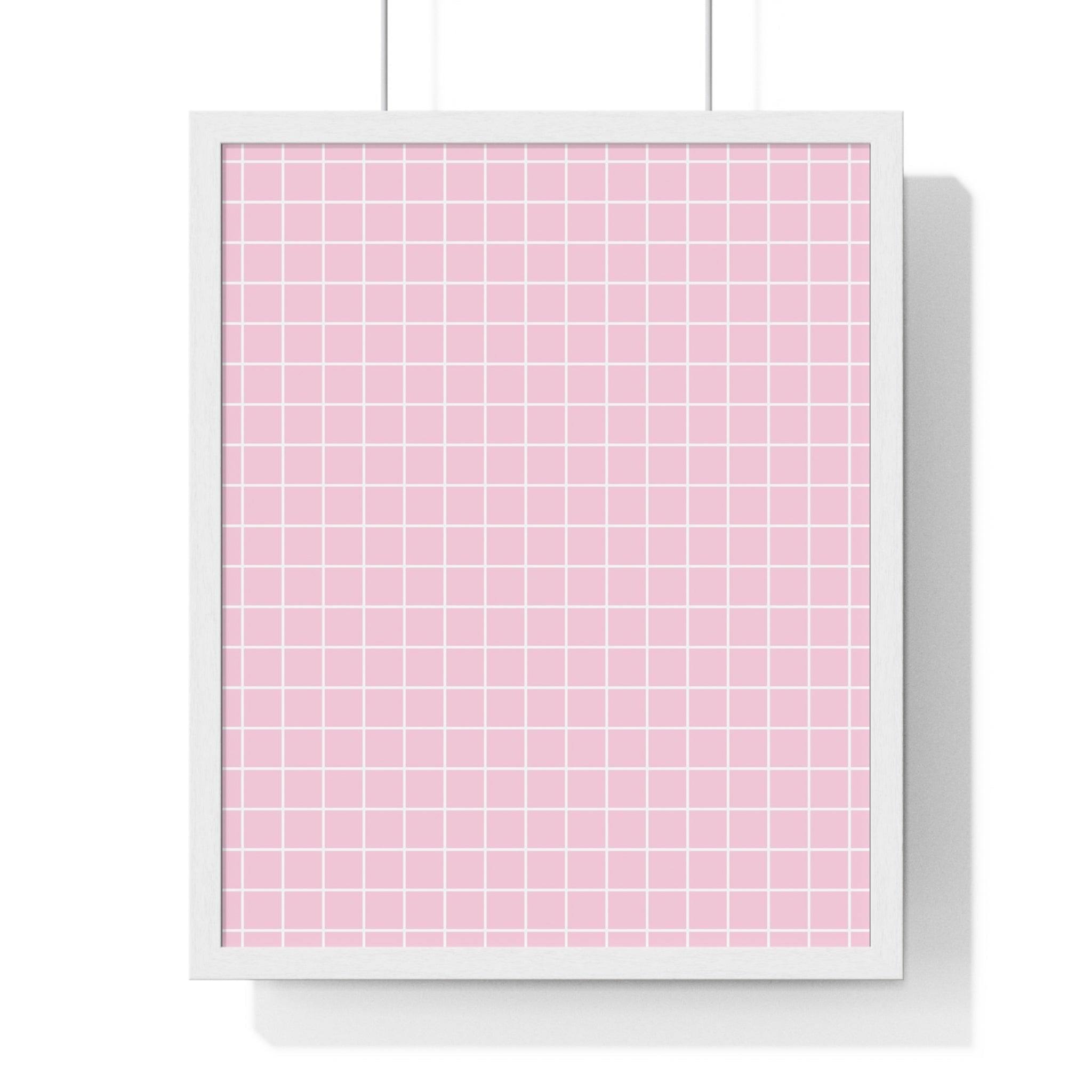JAKKOUTTHEBXX Pink Grid Framed Poster 2025