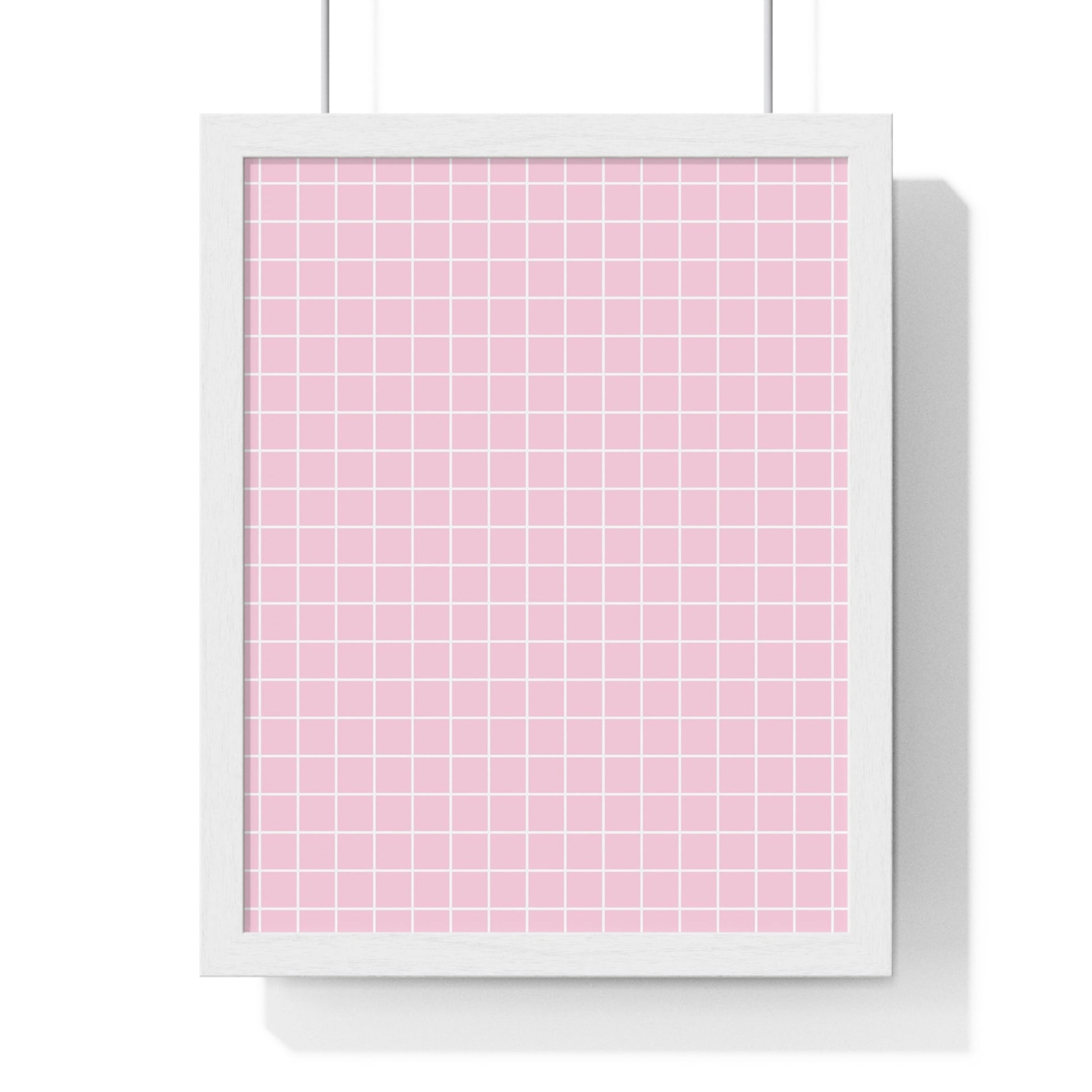 JAKKOUTTHEBXX Pink Grid Framed Poster 2025