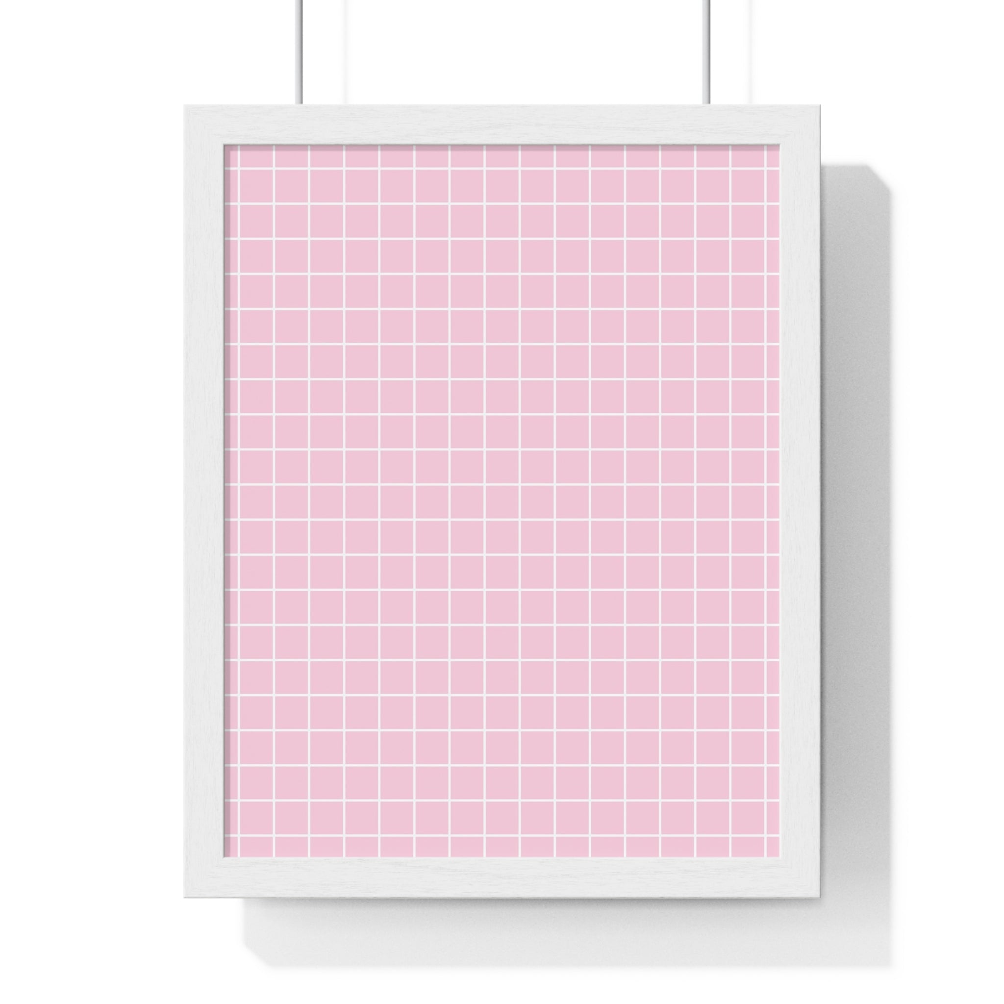 JAKKOUTTHEBXX Pink Grid Framed Poster 2025