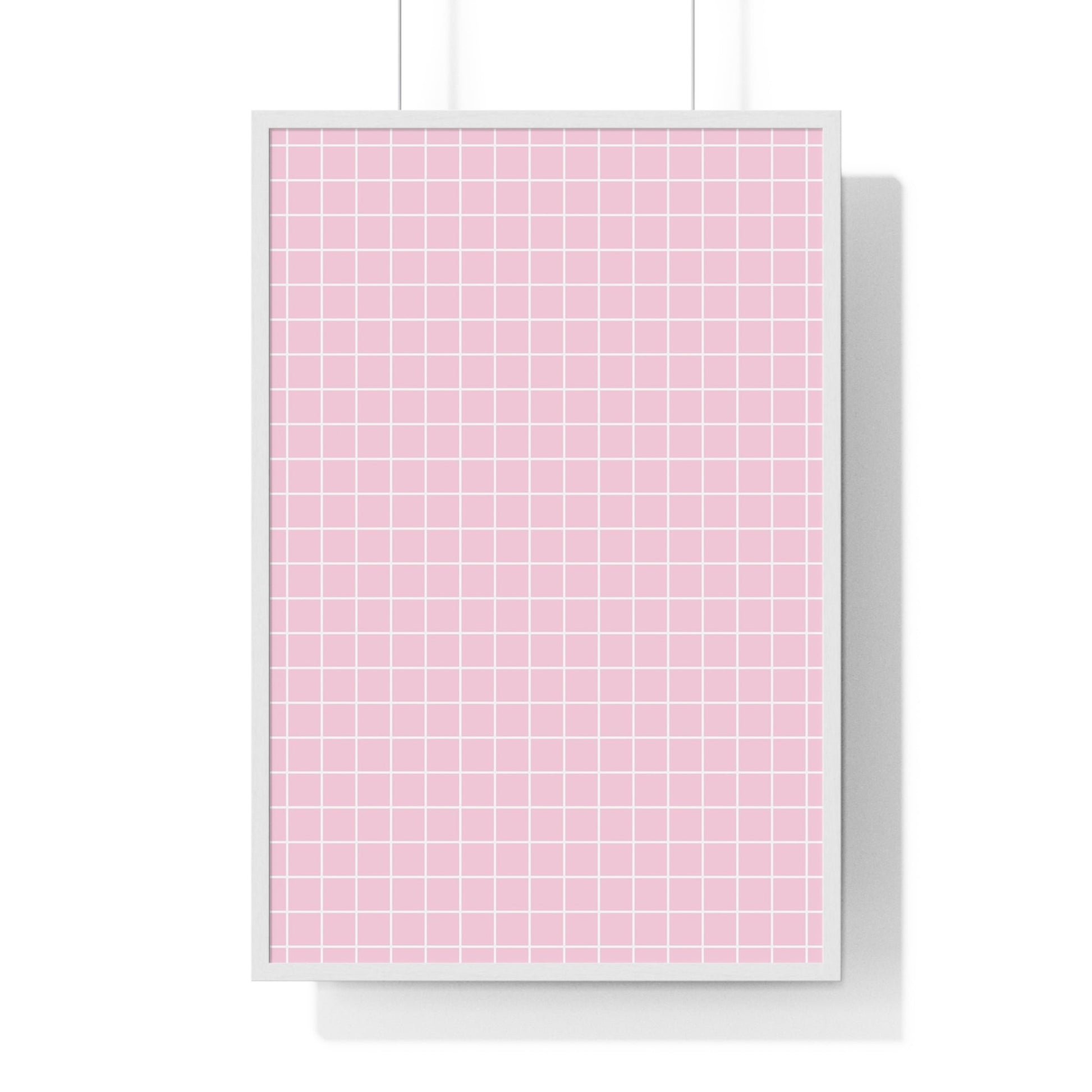 JAKKOUTTHEBXX Pink Grid Framed Poster 2025