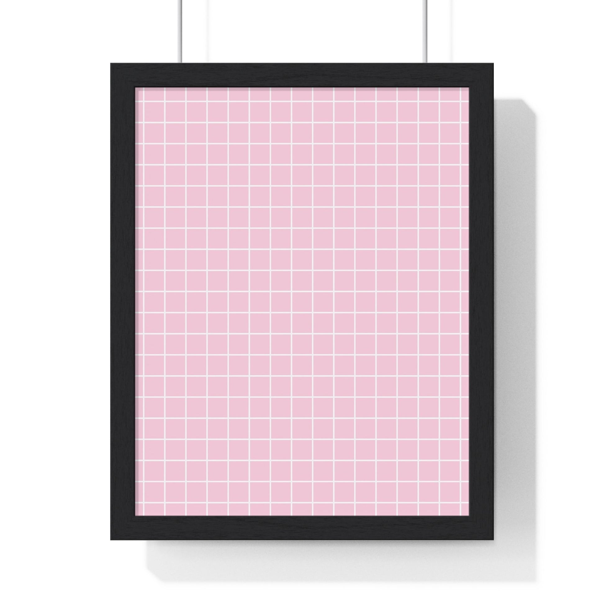 JAKKOUTTHEBXX Pink Grid Framed Poster 2025