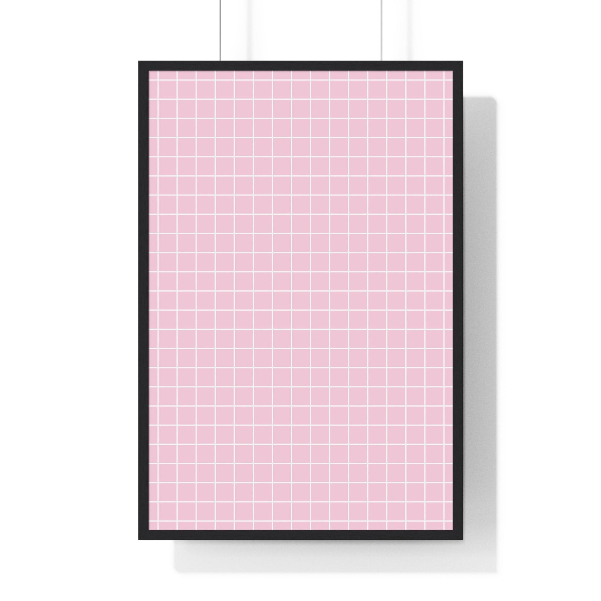 JAKKOUTTHEBXX Pink Grid Framed Poster 2025