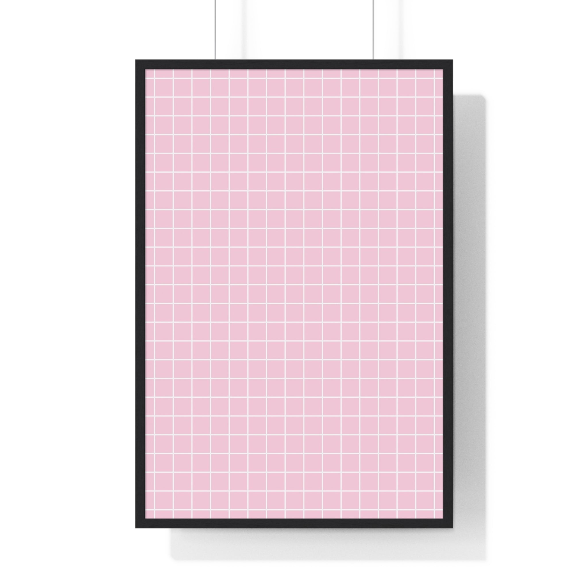 JAKKOUTTHEBXX Pink Grid Framed Poster 2025