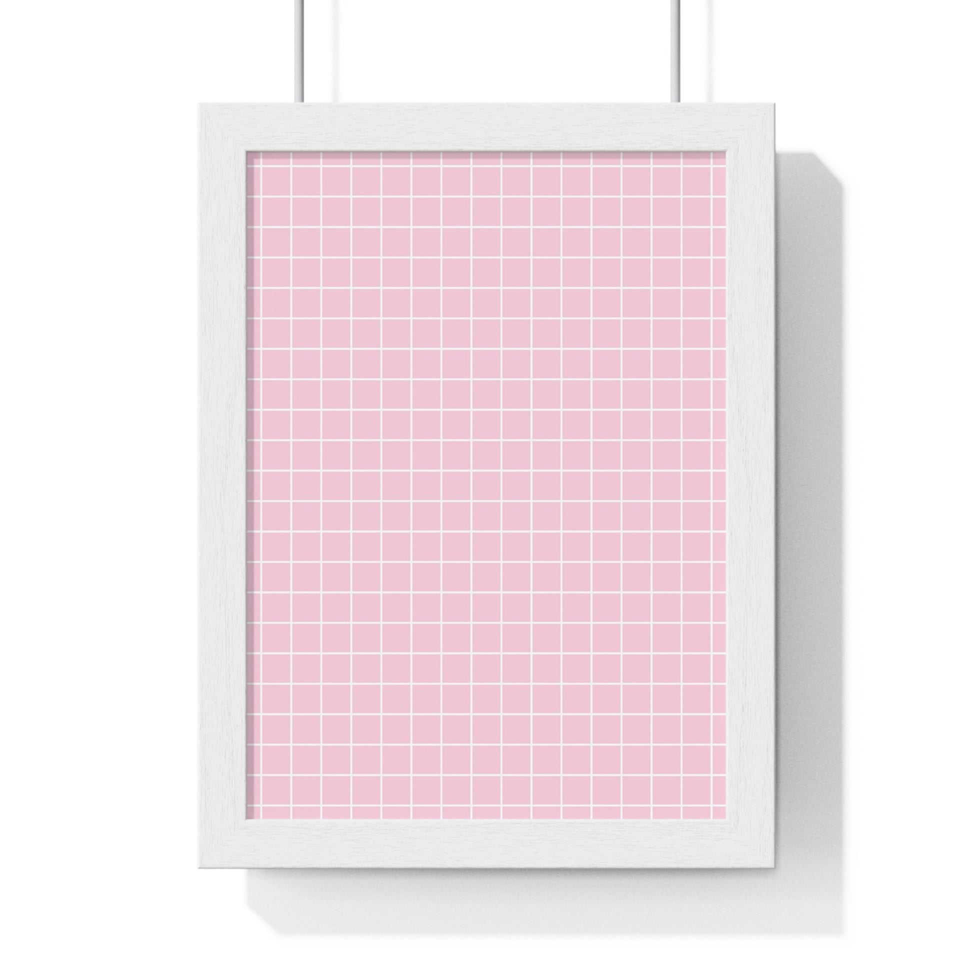 JAKKOUTTHEBXX Pink Grid Framed Poster 2025