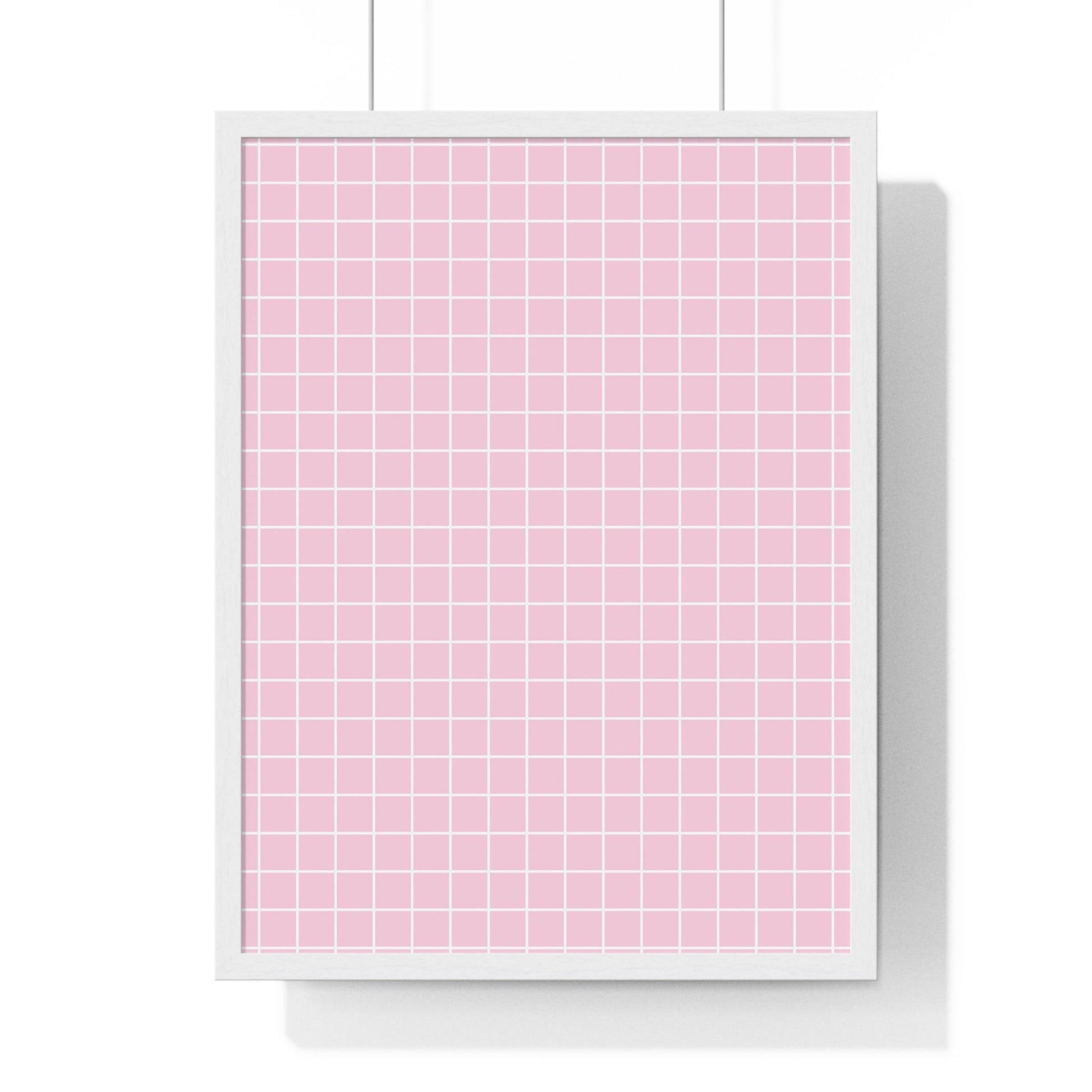 JAKKOUTTHEBXX Pink Grid Framed Poster 2025