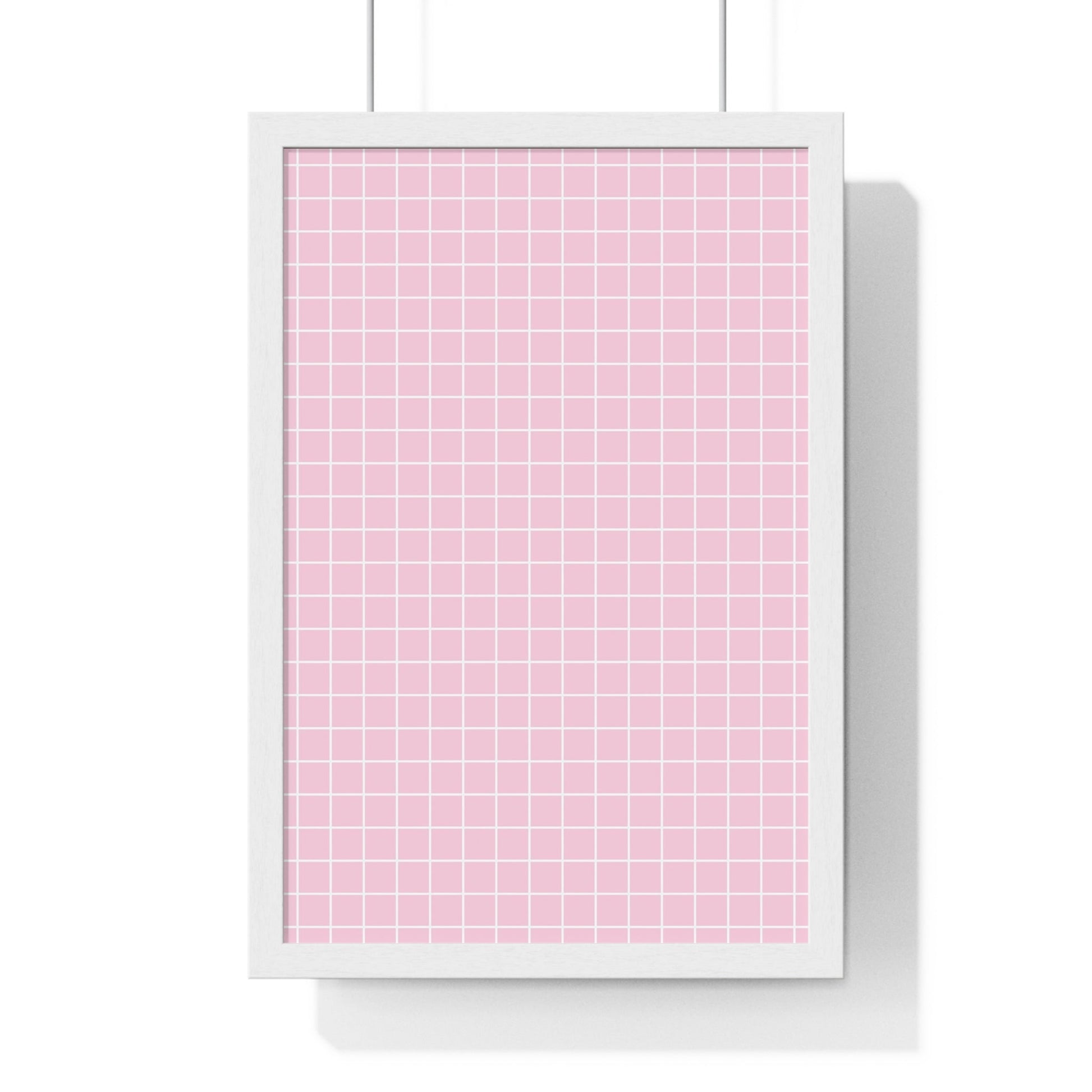 JAKKOUTTHEBXX Pink Grid Framed Poster 2025