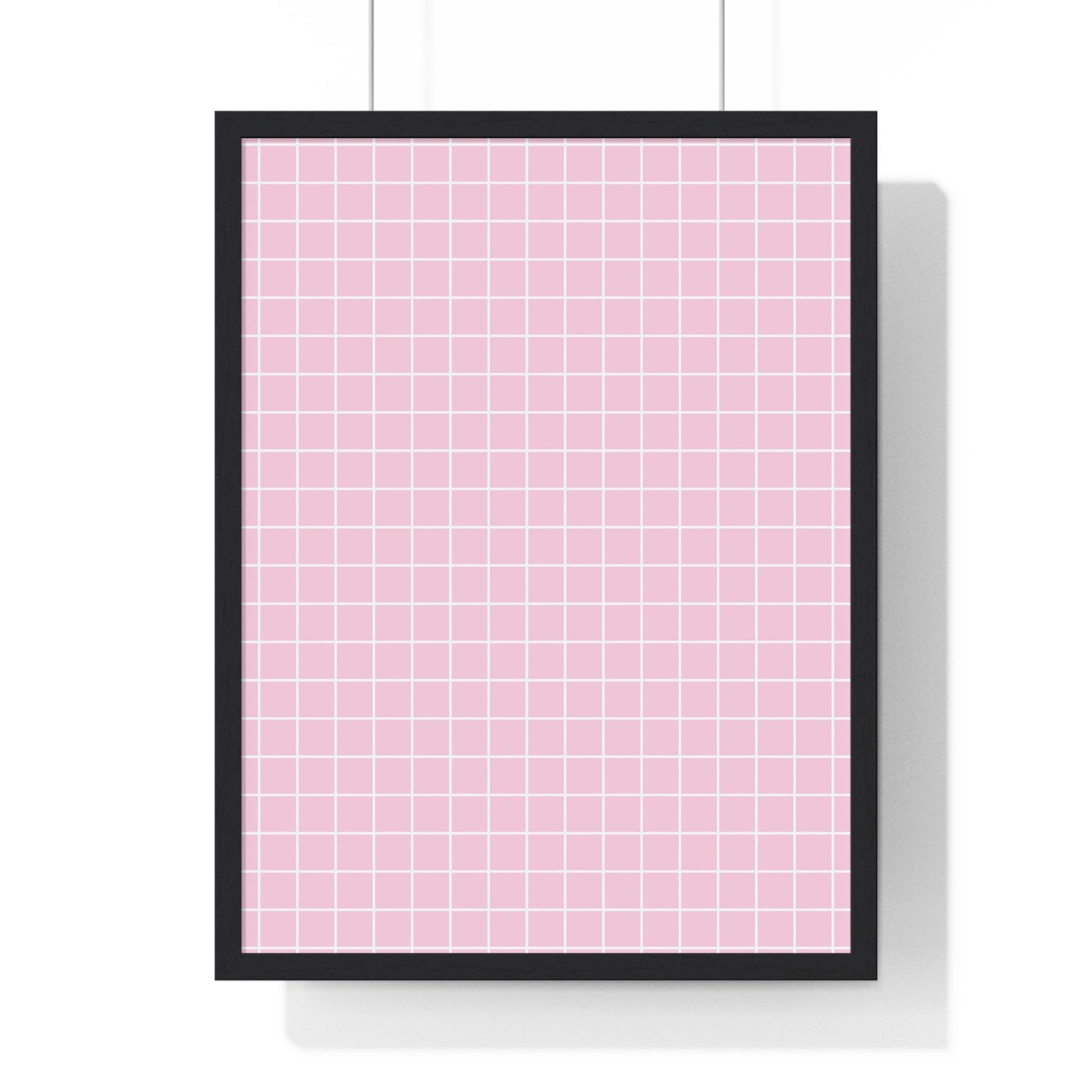 JAKKOUTTHEBXX Pink Grid Framed Poster 2025
