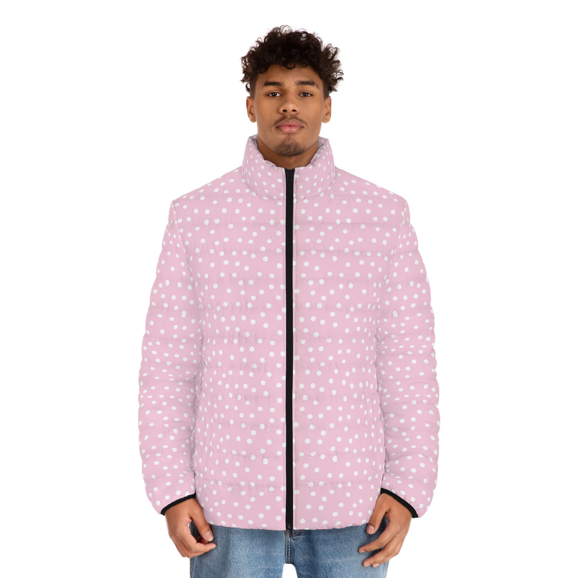 JAKKOUTTHEBXX Pink Heart Print Puffer Jacket 2025
