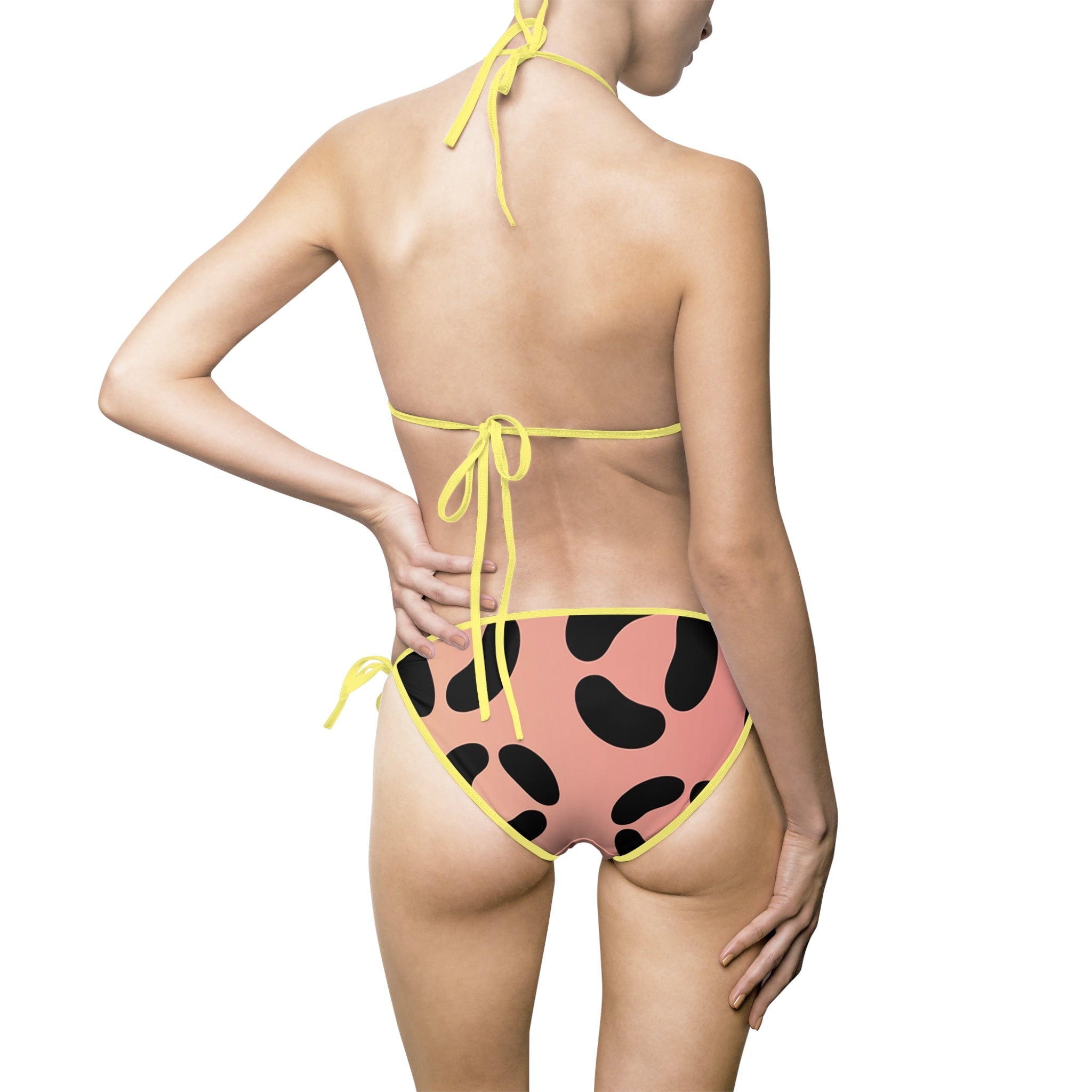 Printify Pink Leopard Bikini Swimsuit 2025