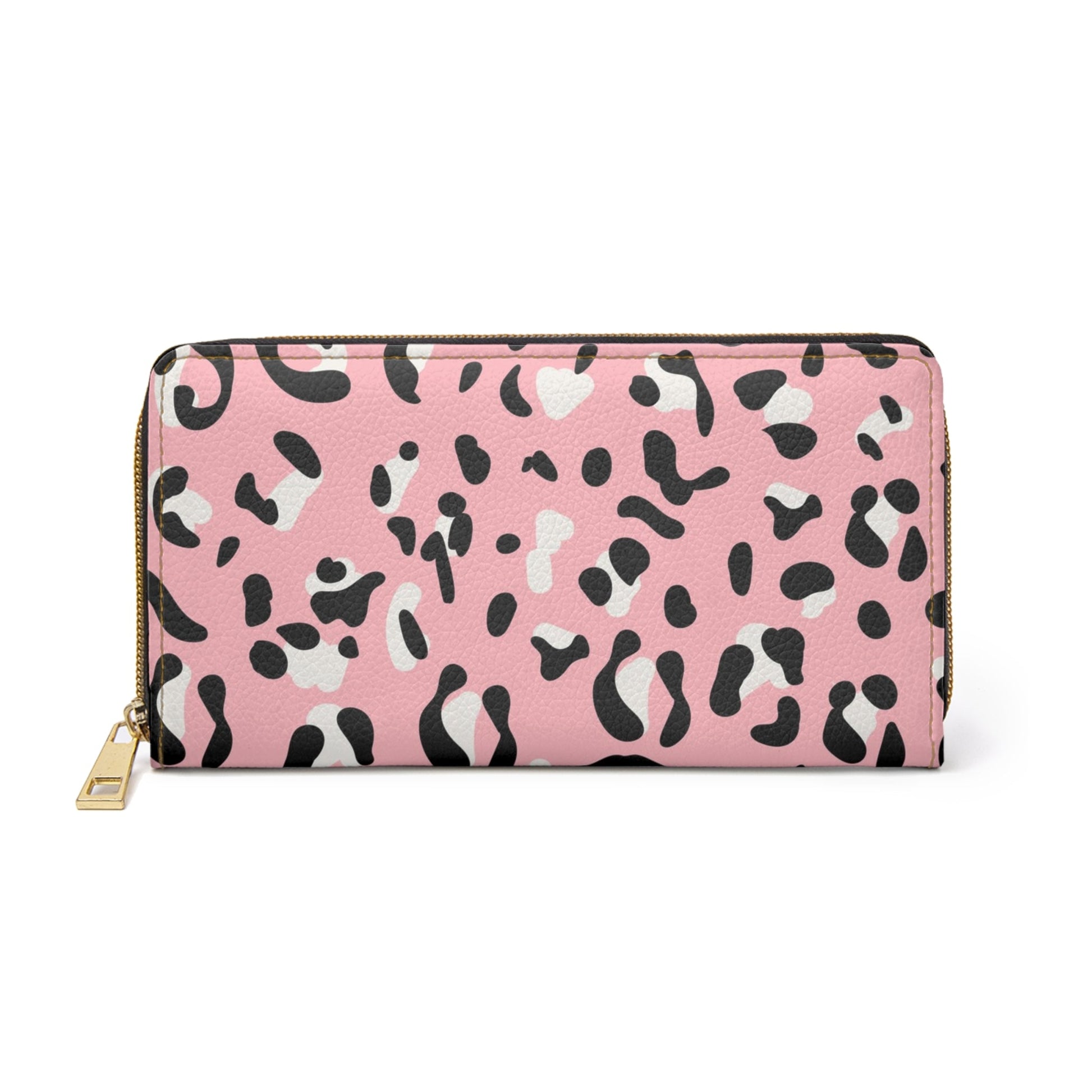 Pink Leopard Faux Leather Wallet, Artsulli - Art is Long, Life is Short, Accessories, Size, One size, Color, White, , , 13250800938987638983