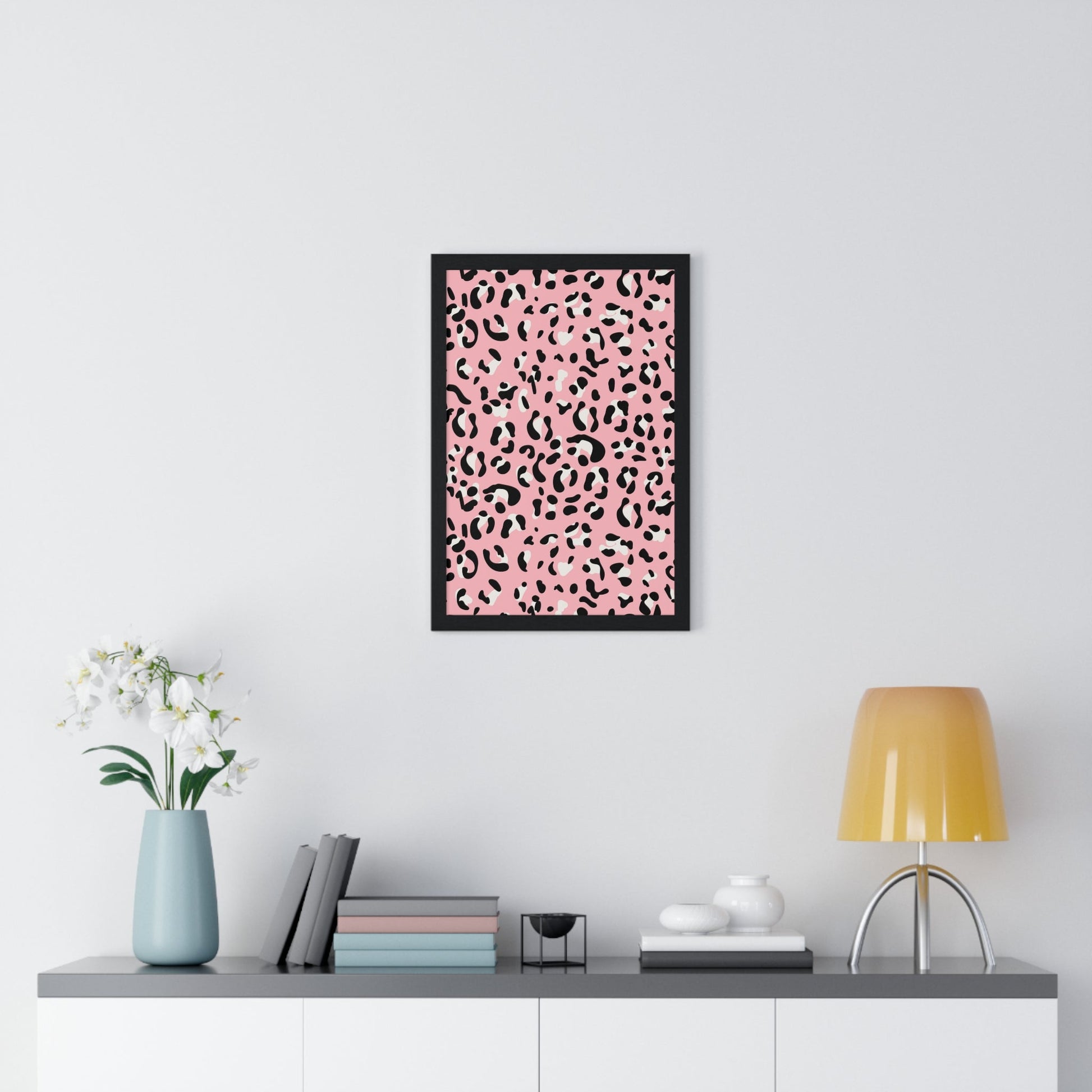 JAKKOUTTHEBXX Pink Leopard Framed Art Print 2025