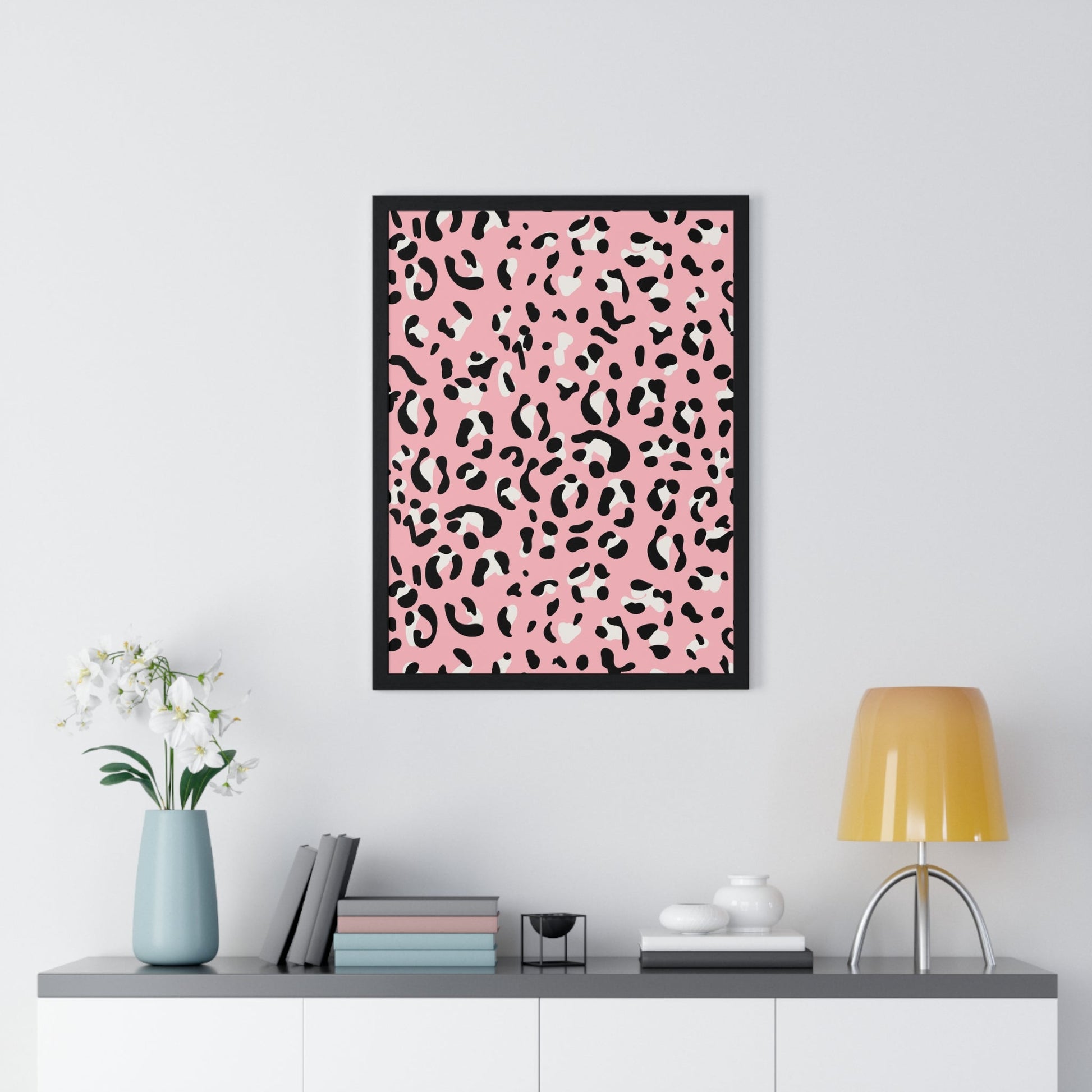 JAKKOUTTHEBXX Pink Leopard Framed Art Print 2025