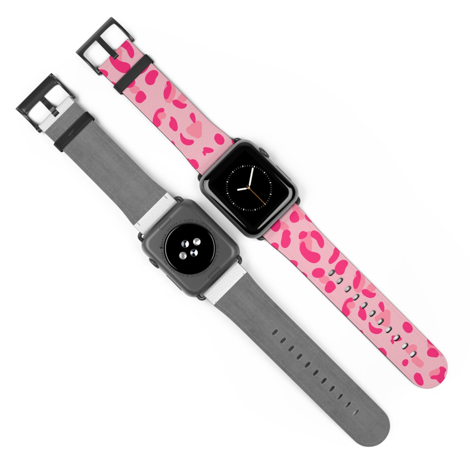 Pink Leopard Print Apple Watch Band, Artsulli - Art is Long, Life is Short, Accessories, , , , , , , 