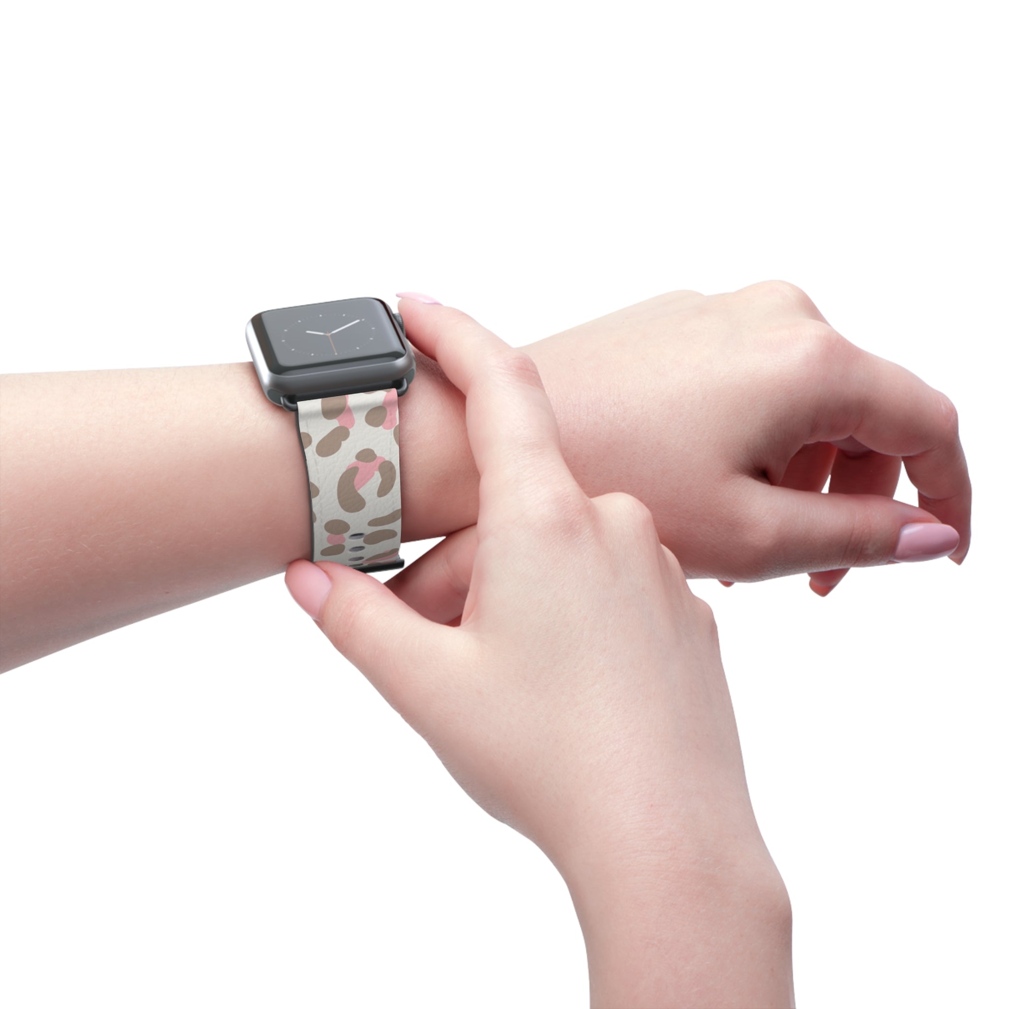Pink Leopard Print Apple Watch Band, Artsulli - Art is Long, Life is Short, Accessories, , , , , , , 