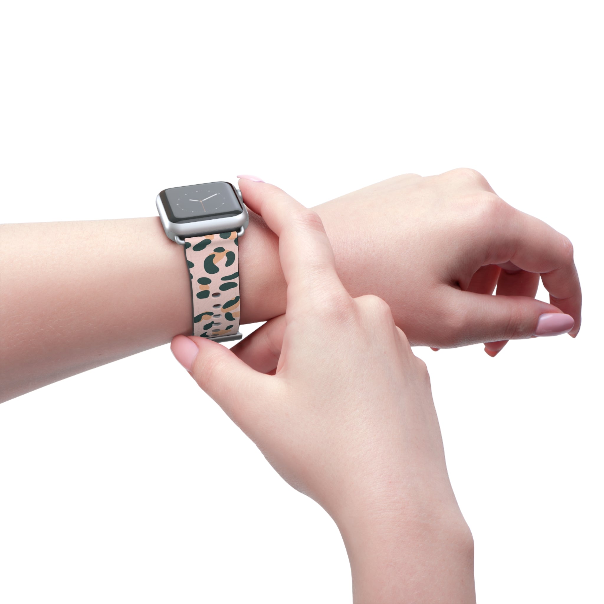 Pink Leopard Print Apple Watch Band, Artsulli - Art is Long, Life is Short, Accessories, , , , , , , 