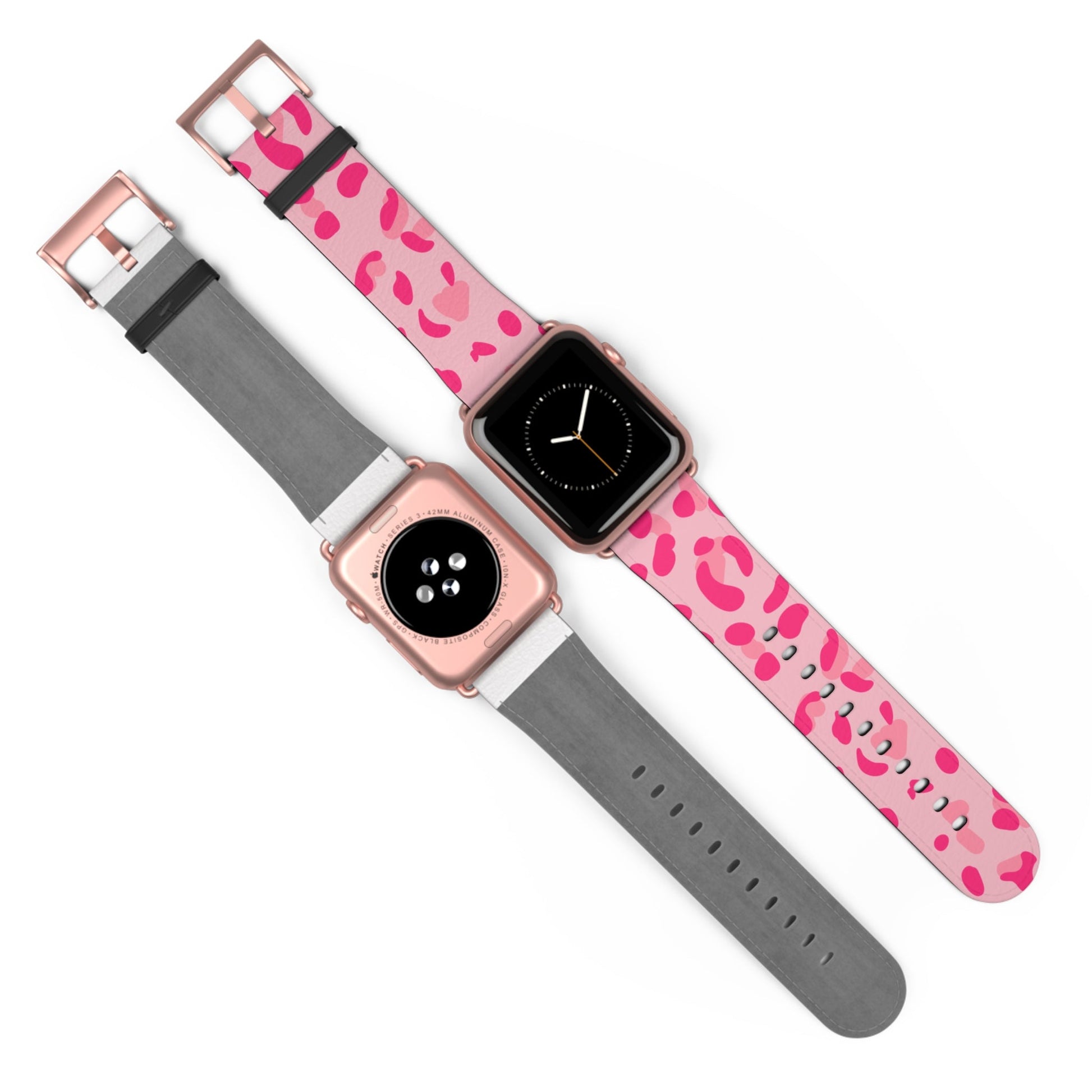 Pink Leopard Print Apple Watch Band, Artsulli - Art is Long, Life is Short, Accessories, , , , , , , 