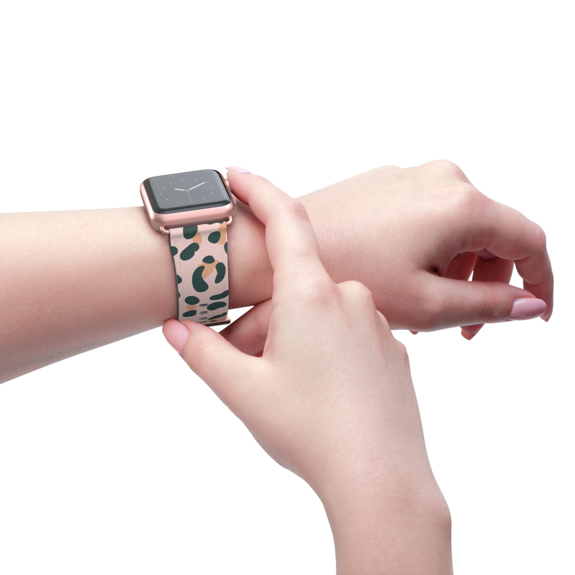Pink Leopard Print Apple Watch Band, Artsulli - Art is Long, Life is Short, Accessories, , , , , , , 