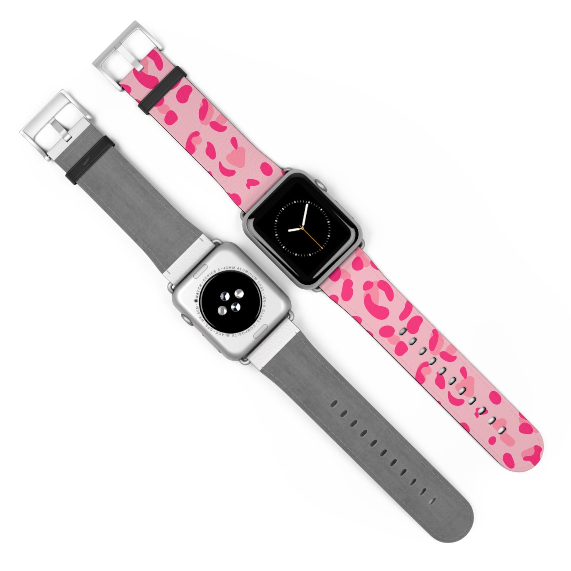 Pink Leopard Print Apple Watch Band, Artsulli - Art is Long, Life is Short, Accessories, , , , , , , 