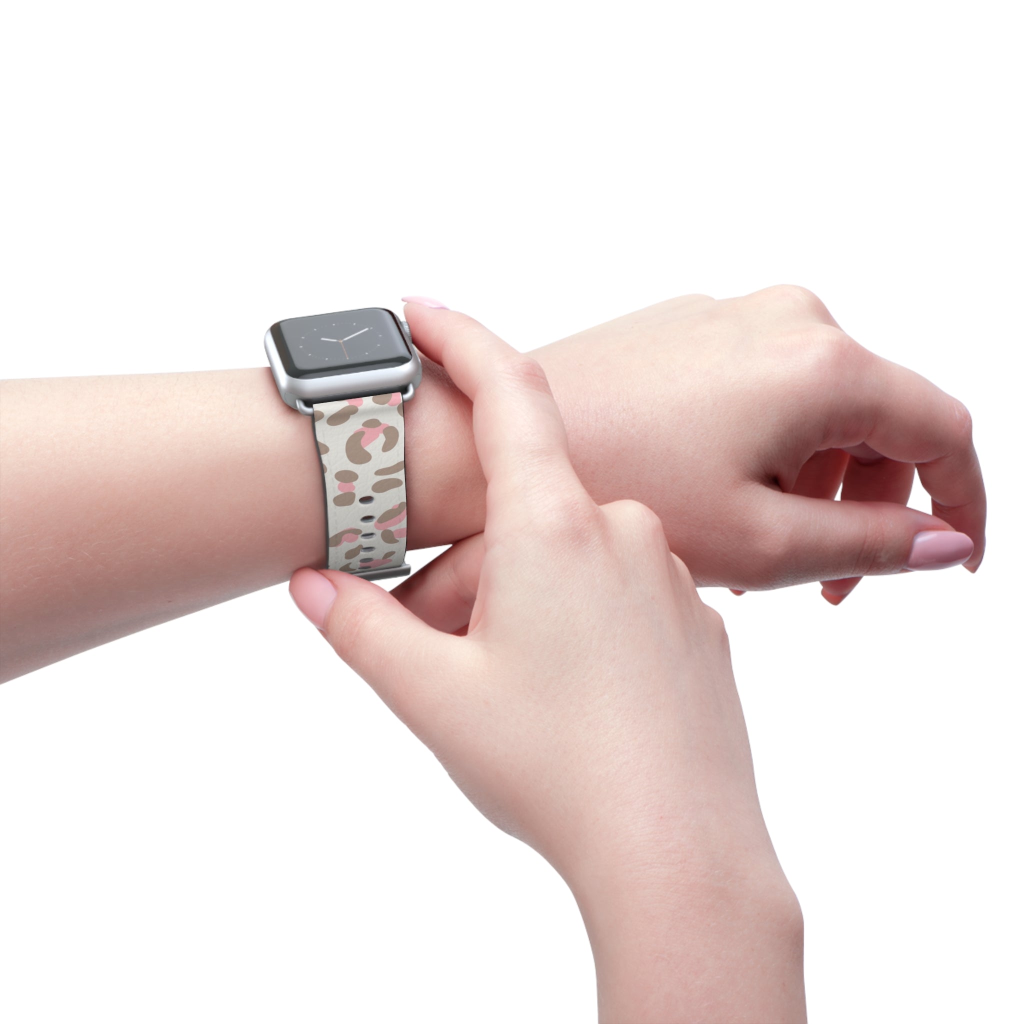 Pink Leopard Print Apple Watch Band, Artsulli - Art is Long, Life is Short, Accessories, , , , , , , 