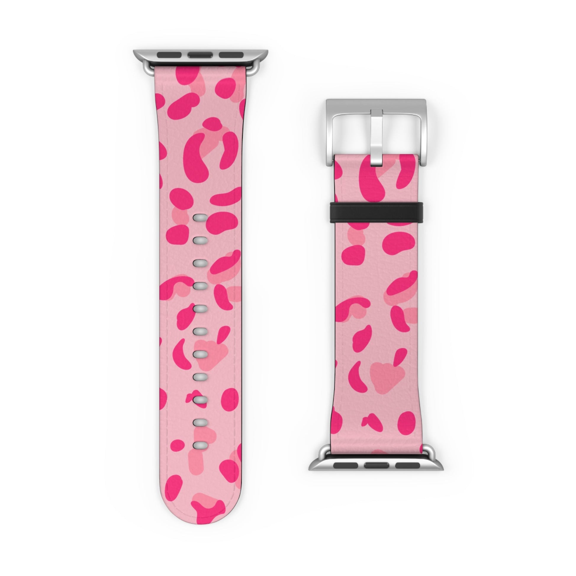 Pink Leopard Print Apple Watch Band, Artsulli - Art is Long, Life is Short, Accessories, , , , , , , 