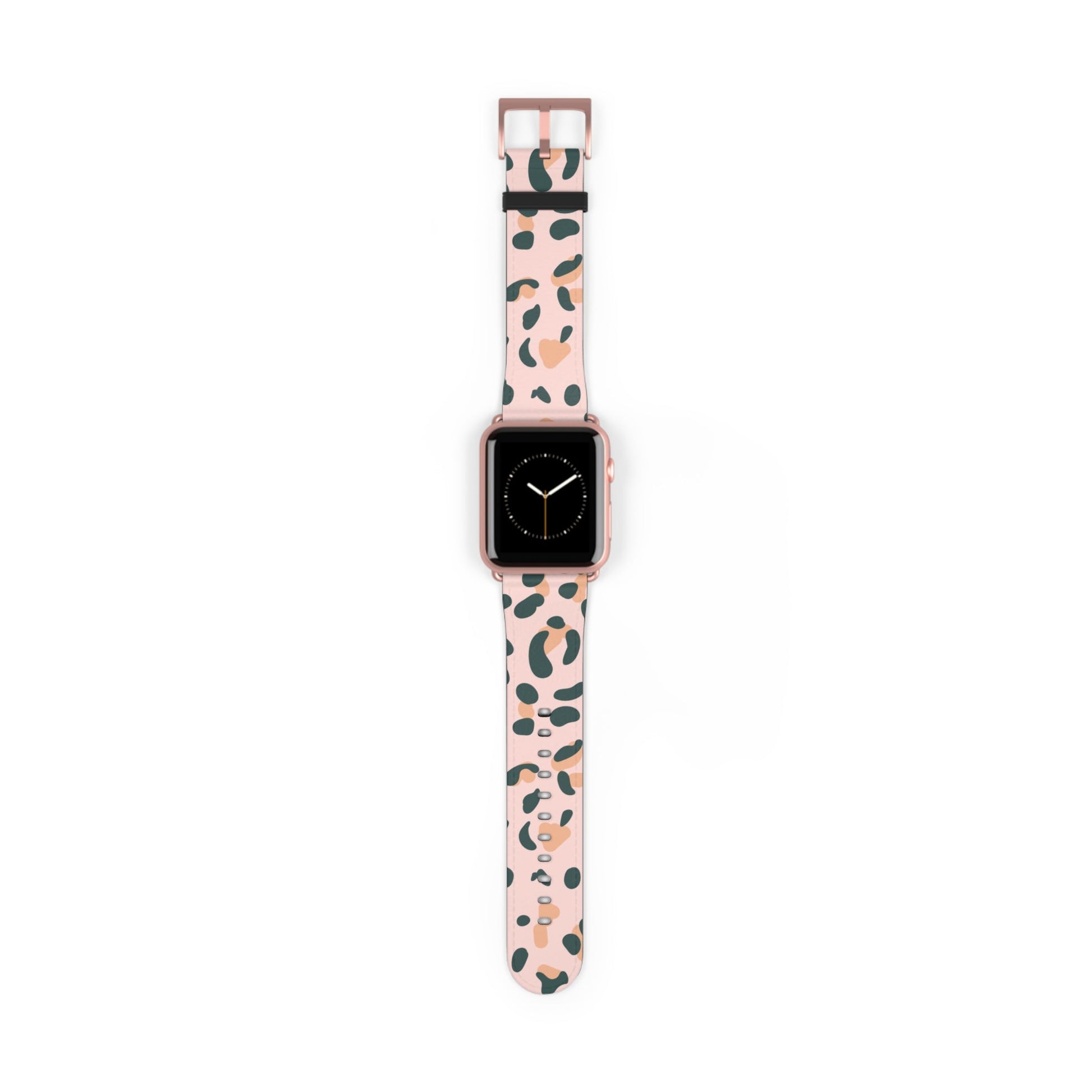Pink Leopard Print Apple Watch Band, Artsulli - Art is Long, Life is Short, Accessories, Size, 42 - 45 mm, Color, Rose Gold Matte, , , 50369353405277360185