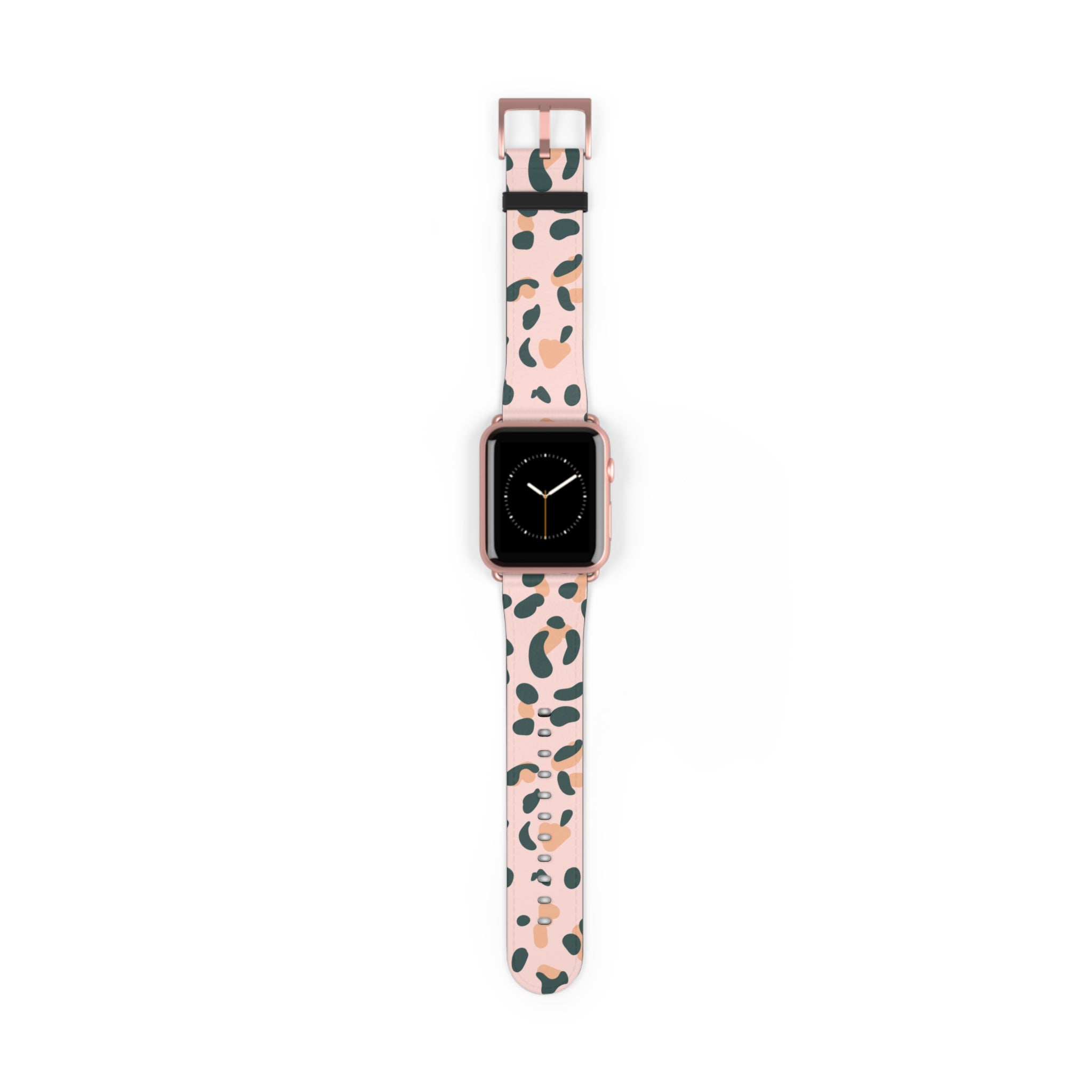 Pink Leopard Print Apple Watch Band, Artsulli - Art is Long, Life is Short, Accessories, Size, 42 - 45 mm, Color, Rose Gold Matte, , , 50369353405277360185