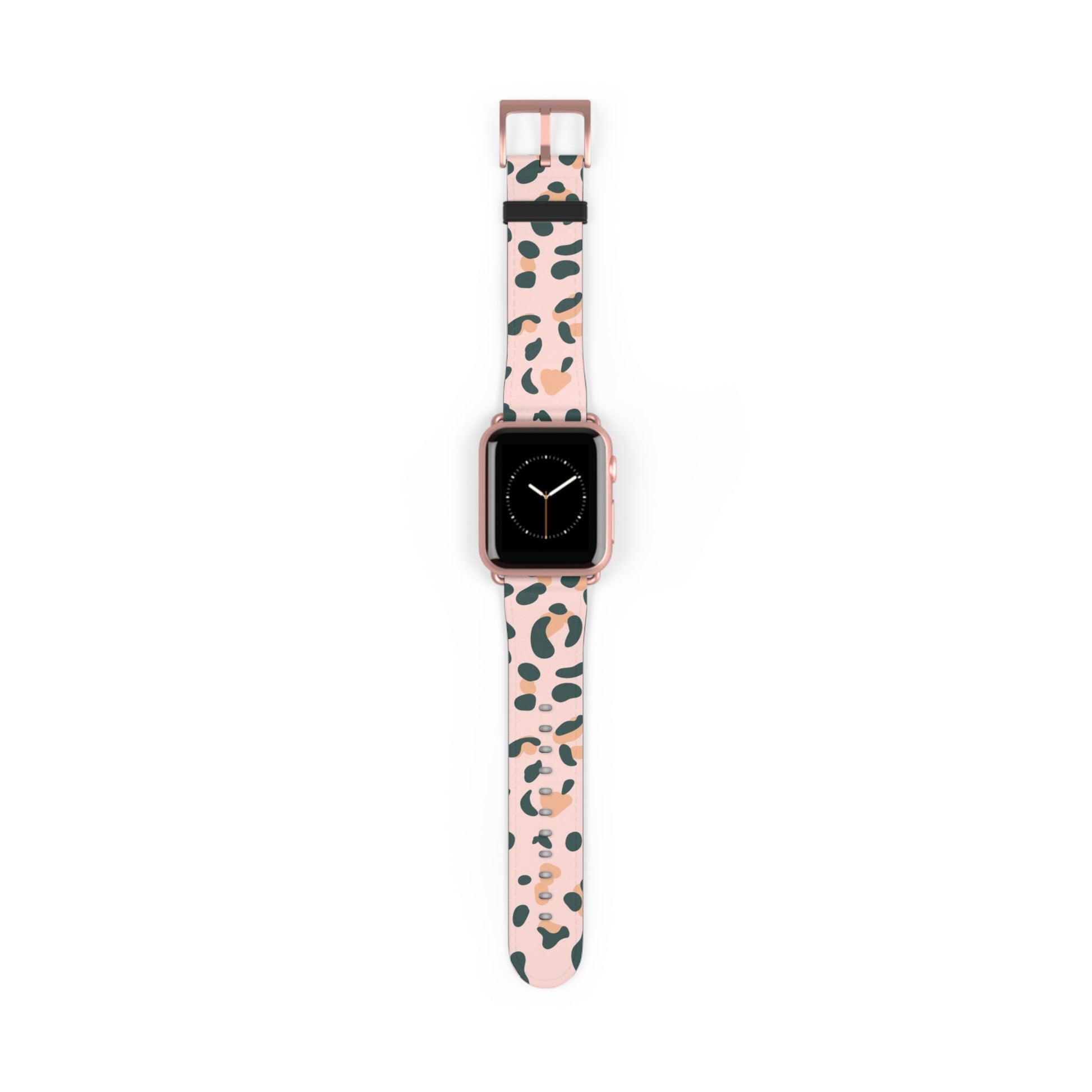 Pink Leopard Print Apple Watch Band, Artsulli - Art is Long, Life is Short, Accessories, Size, 38 - 41 mm, Color, Rose Gold Matte, , , 21433607063529375336