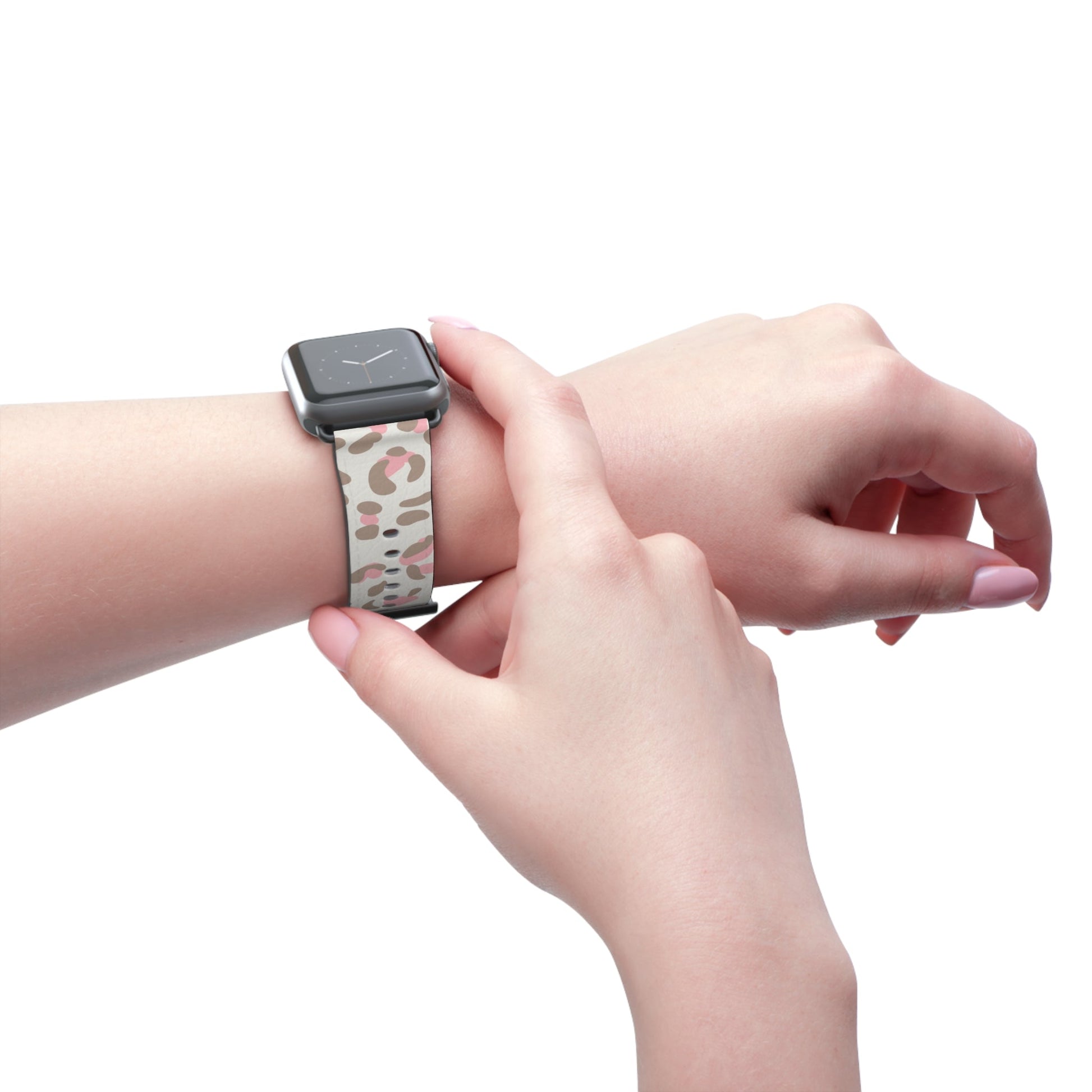 Pink Leopard Print Apple Watch Band, Artsulli - Art is Long, Life is Short, Accessories, , , , , , , 