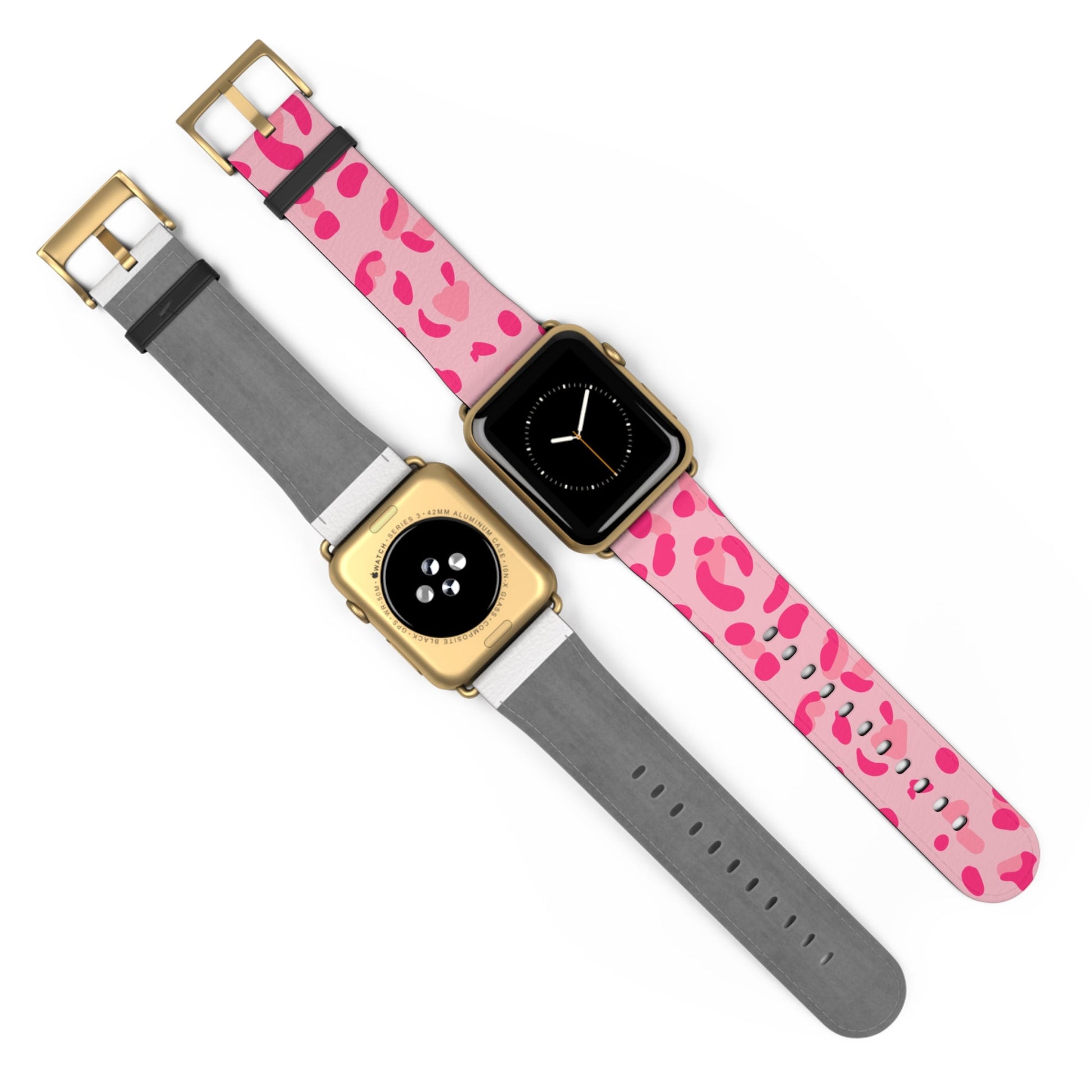 Pink Leopard Print Apple Watch Band, Artsulli - Art is Long, Life is Short, Accessories, , , , , , , 