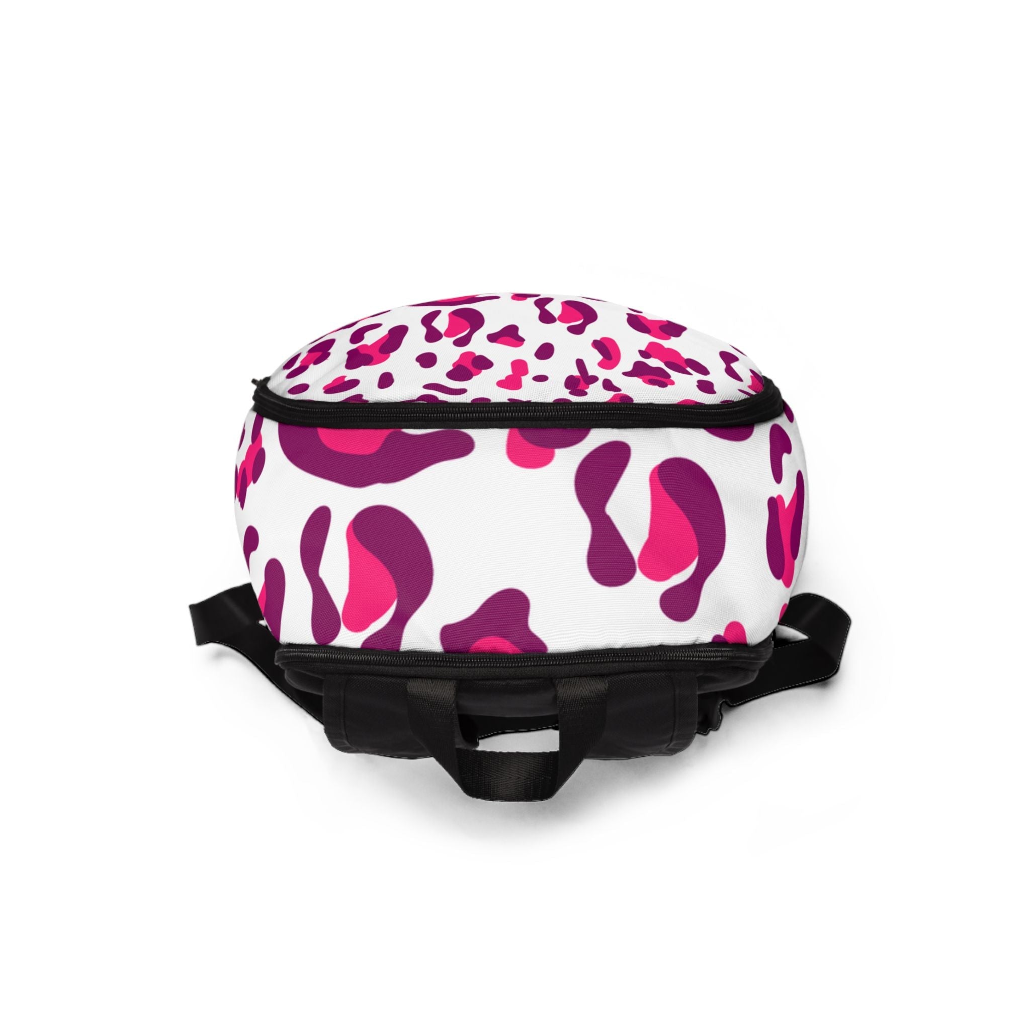 Pink Leopard Print Backpack, Artsulli - Art is Long, Life is Short, Bags, , , , , , , 