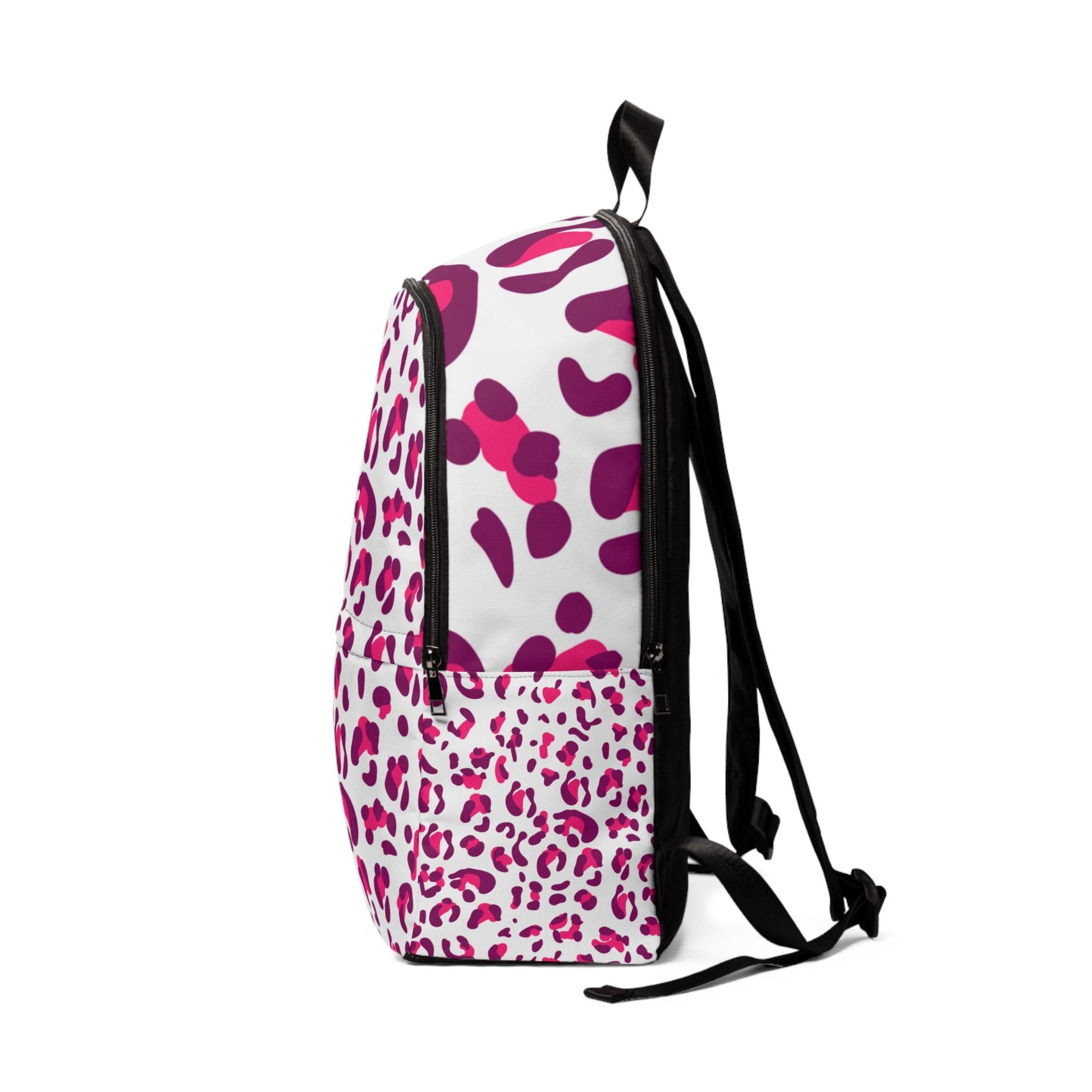 Pink Leopard Print Backpack, Artsulli - Art is Long, Life is Short, Bags, , , , , , , 