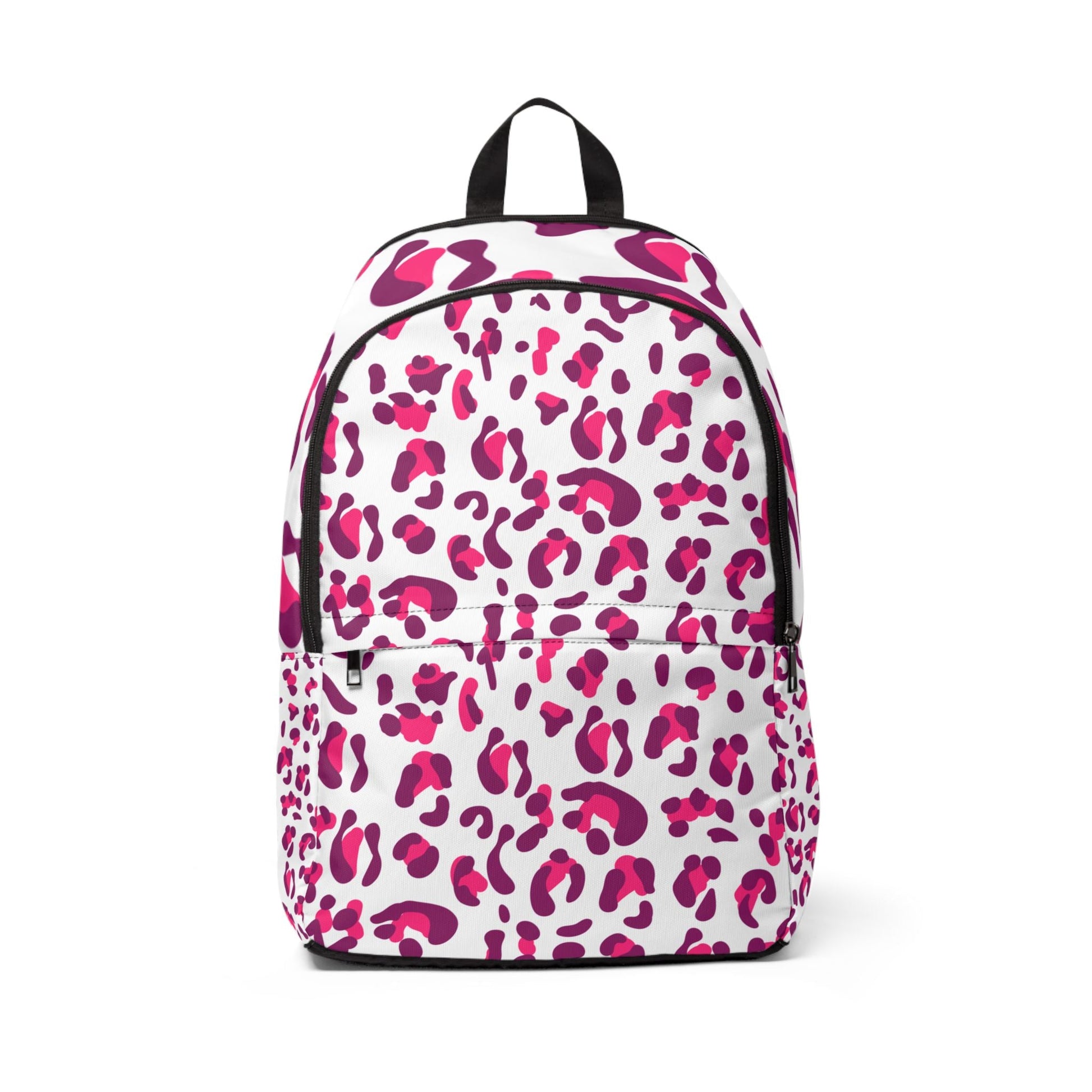 Pink Leopard Print Backpack, Artsulli - Art is Long, Life is Short, Bags, Size, One size, , , , , 16316386750080177204