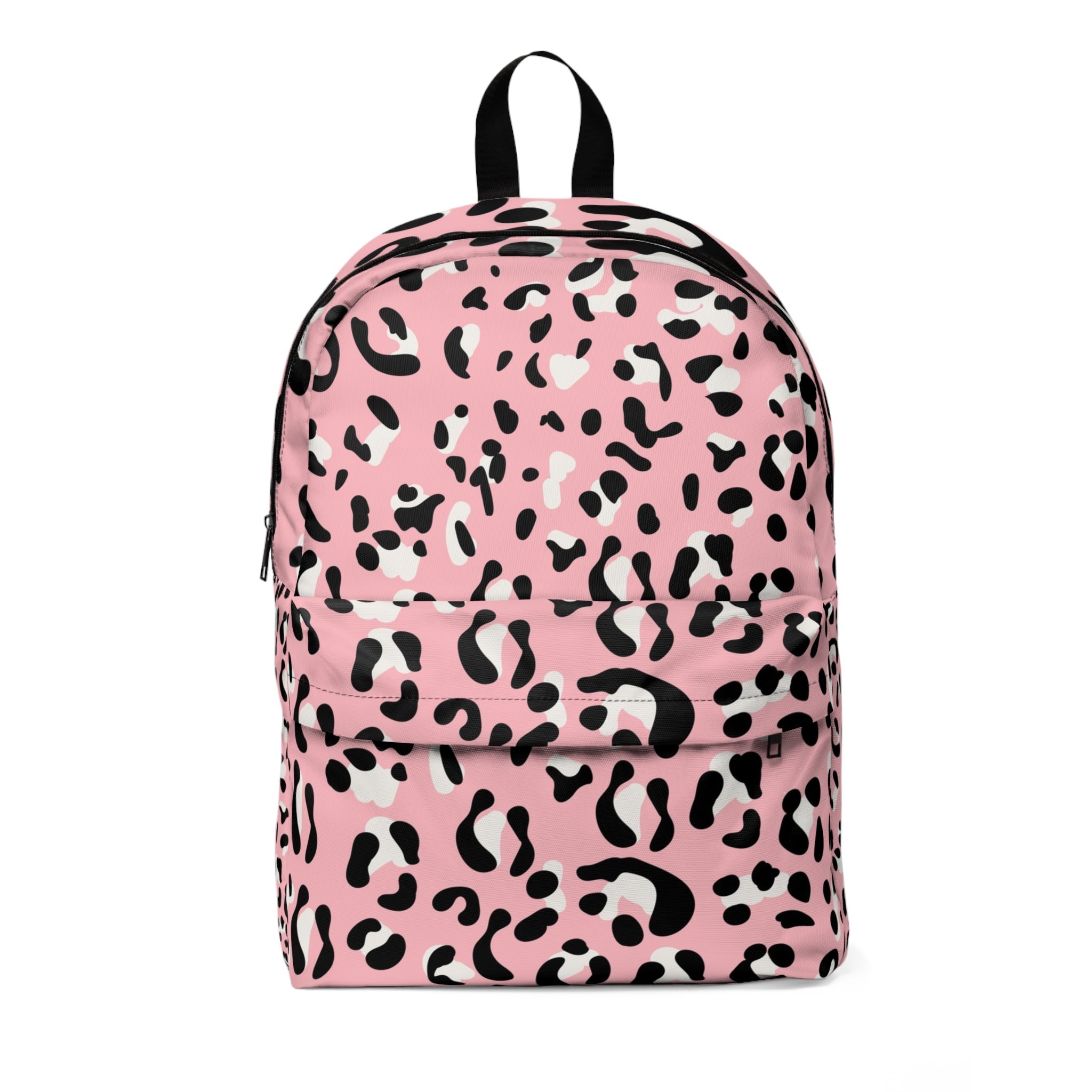 Pink Leopard Print Backpack, Artsulli - Art is Long, Life is Short, Bags, Size, One size, , , , , 11090152812236572135