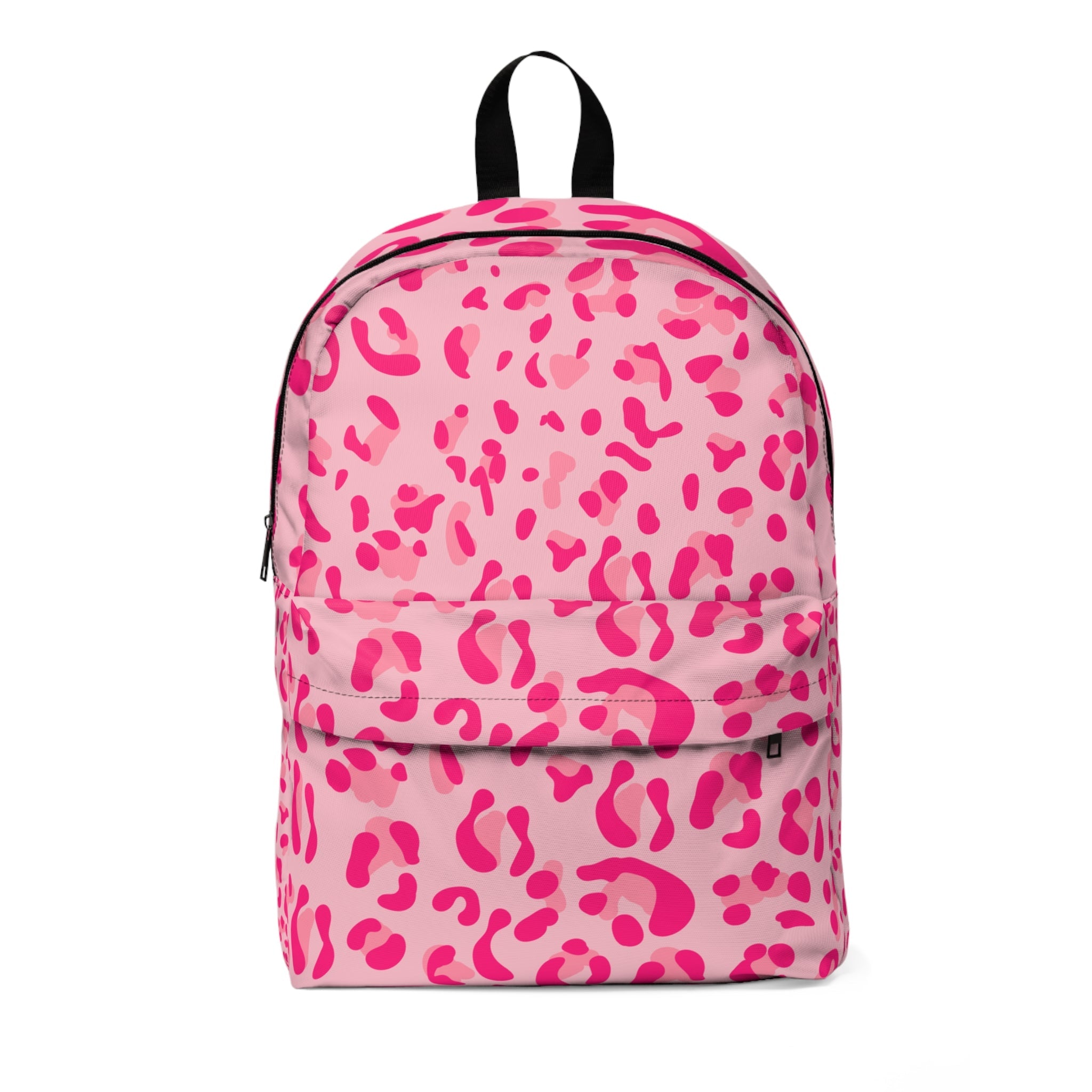 Printify Pink Leopard Print Backpack 2025