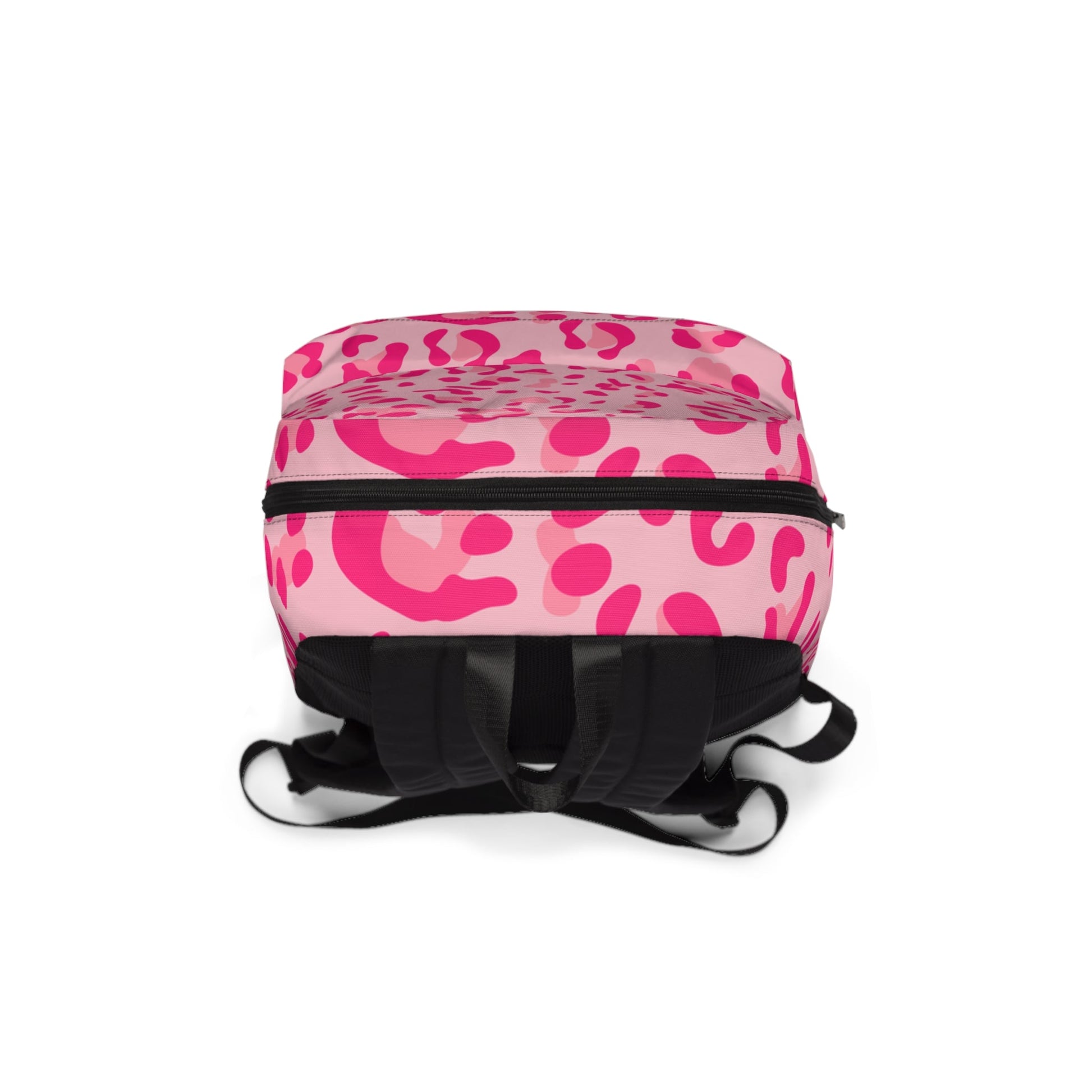 Pink Leopard Print Backpack, Artsulli - Art is Long, Life is Short, Bags, , , , , , , 