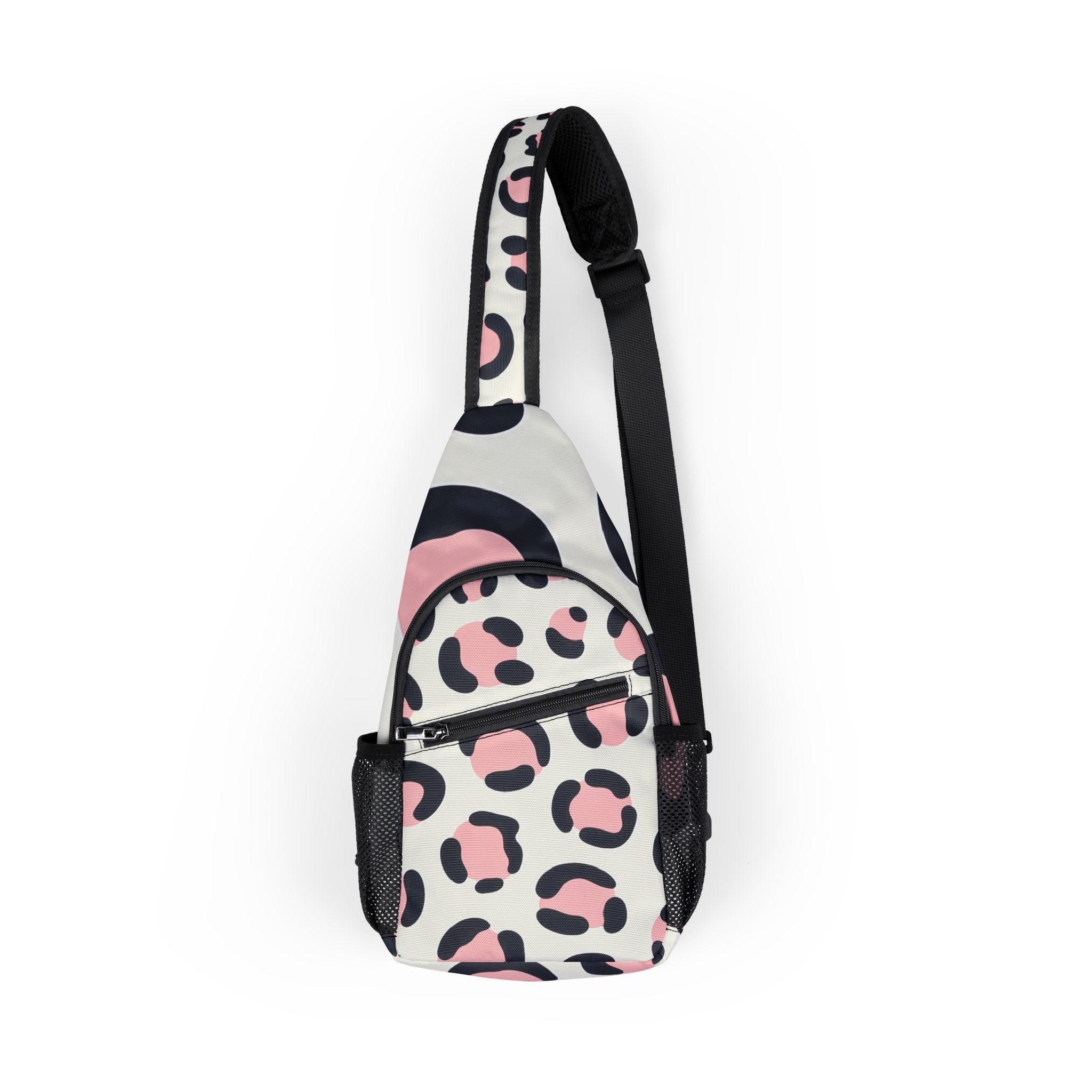 Printify Pink Leopard Print Chest Bag 2025