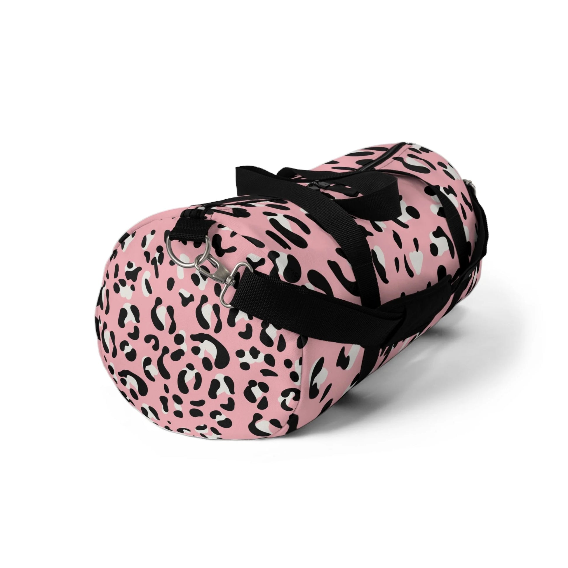 Pink Leopard Print Duffel Bags, Artsulli - Art is Long, Life is Short, Bags, , , , , , , 