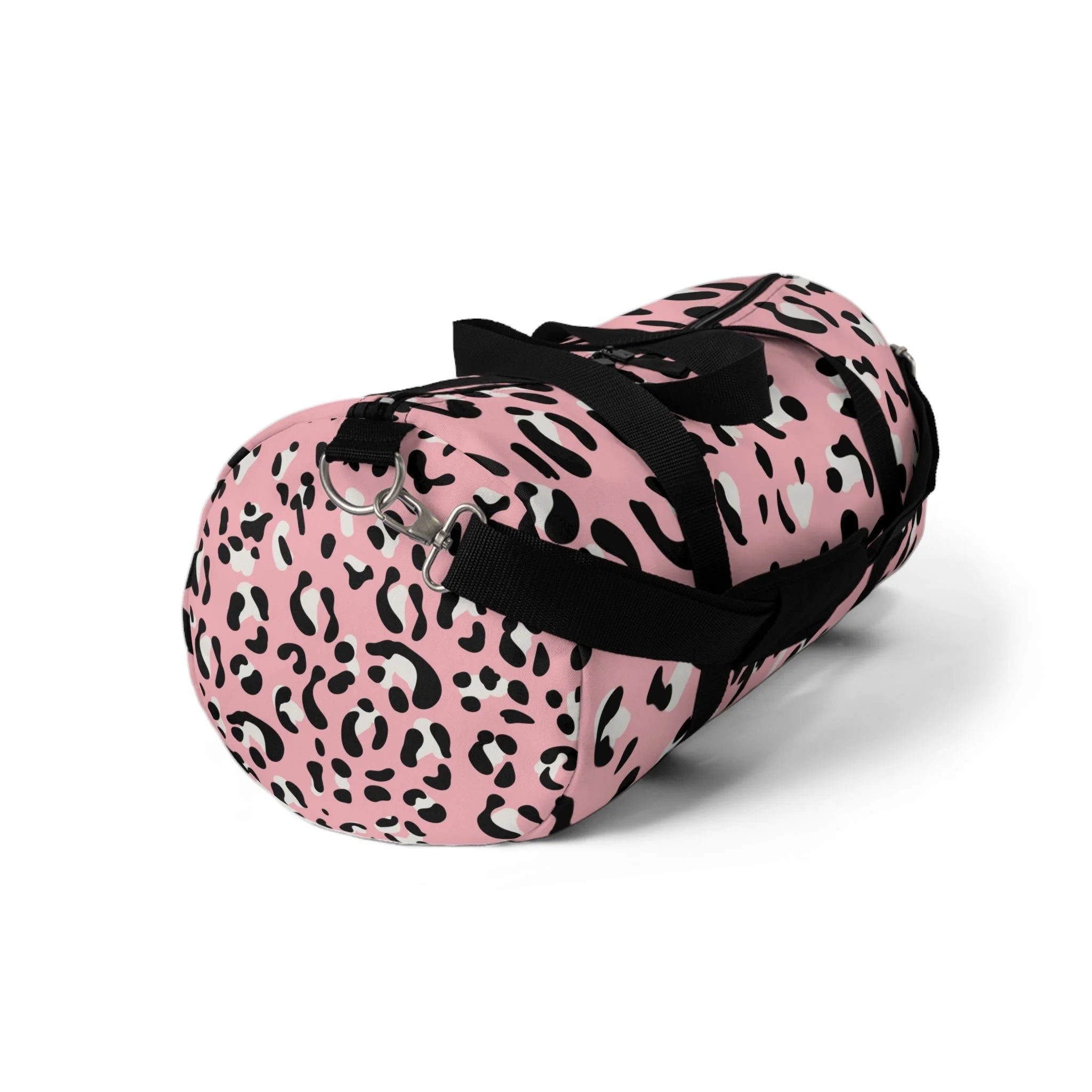 Pink Leopard Print Duffel Bags, Artsulli - Art is Long, Life is Short, Bags, , , , , , , 