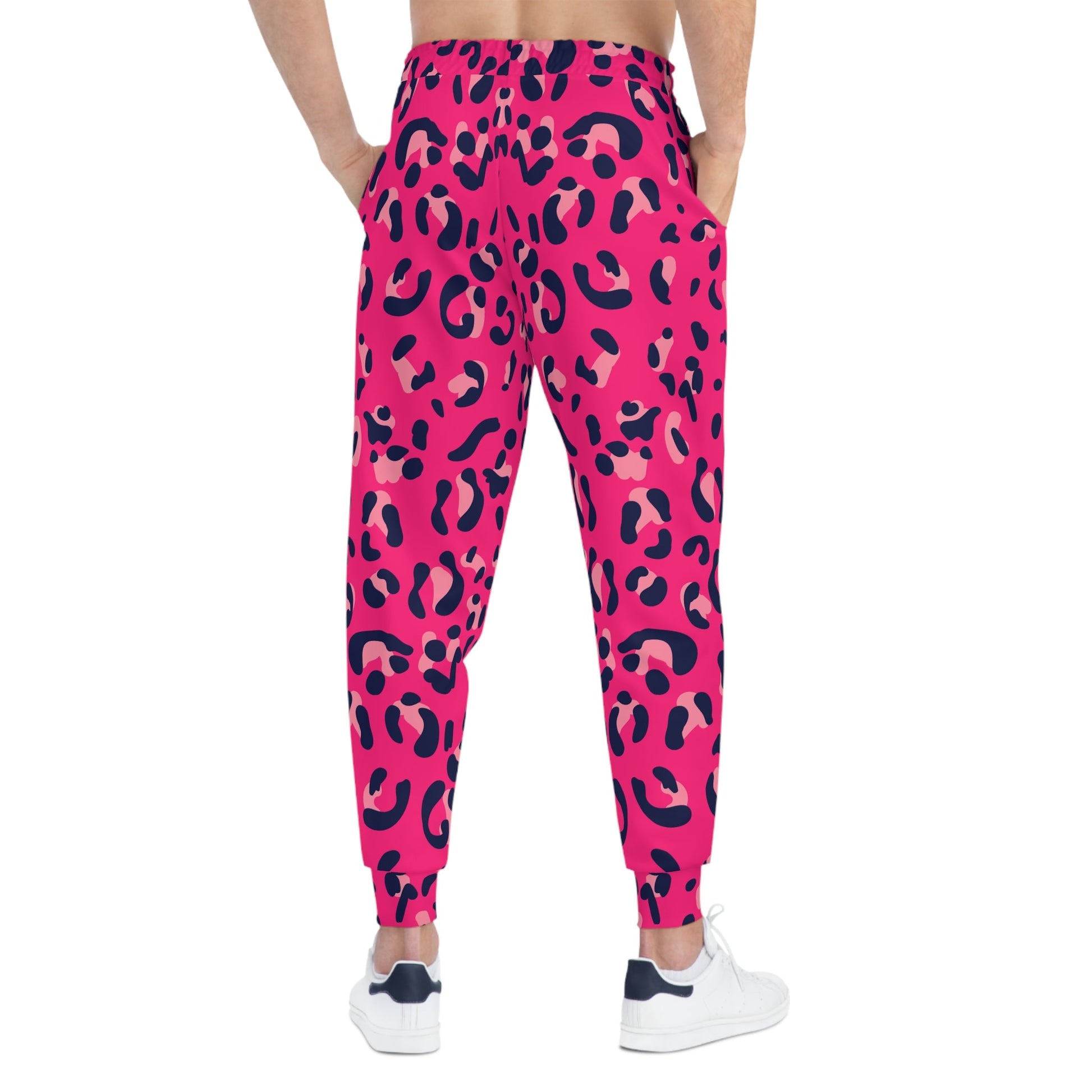 Pink Leopard Print Joggers, Artsulli - Art is Long, Life is Short, All Over Prints, , , , , , , 