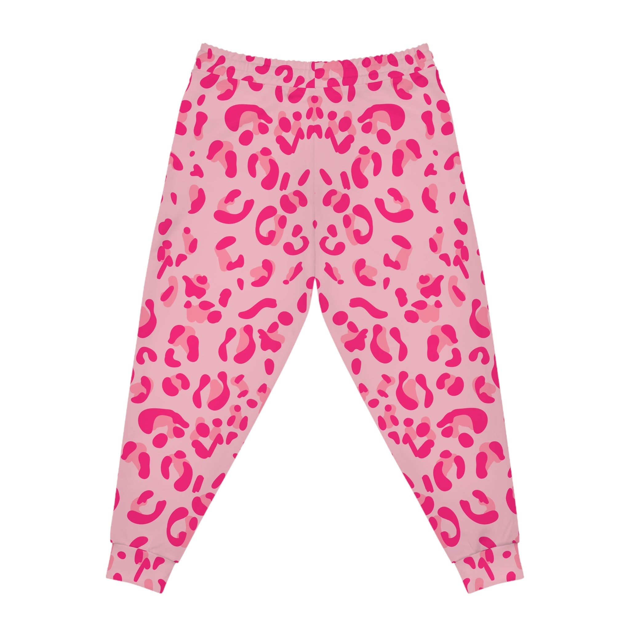 Pink Leopard Print Joggers, Artsulli - Art is Long, Life is Short, All Over Prints, , , , , , , 