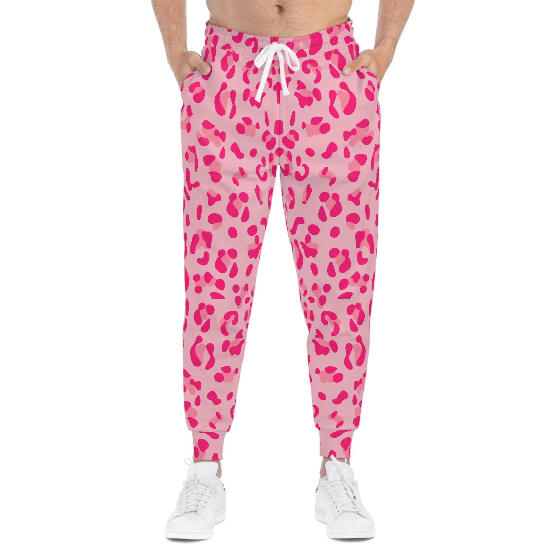 Pink Leopard Print Joggers, Artsulli - Art is Long, Life is Short, All Over Prints, , , , , , , 