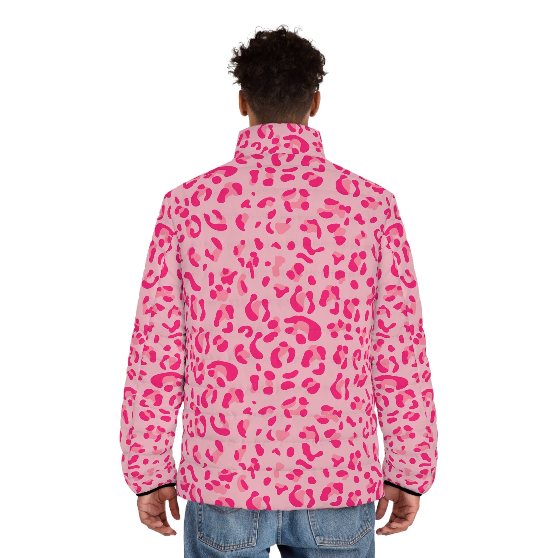 JAKKOUTTHEBXX Pink Leopard Print Puffer Jacket 2025