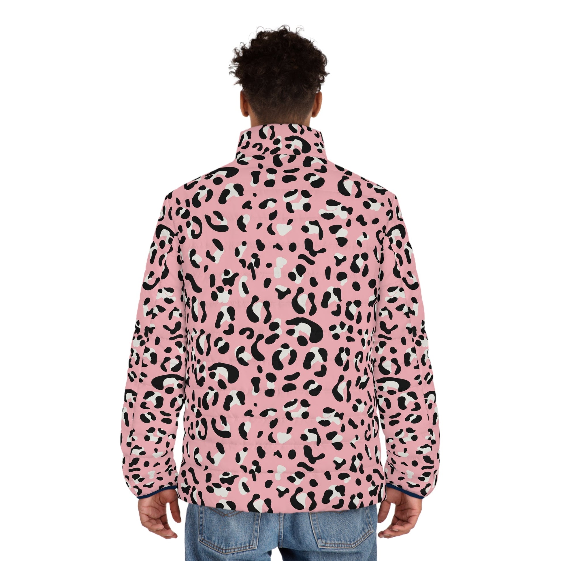 JAKKOUTTHEBXX Pink Leopard Print Puffer Jacket 2025