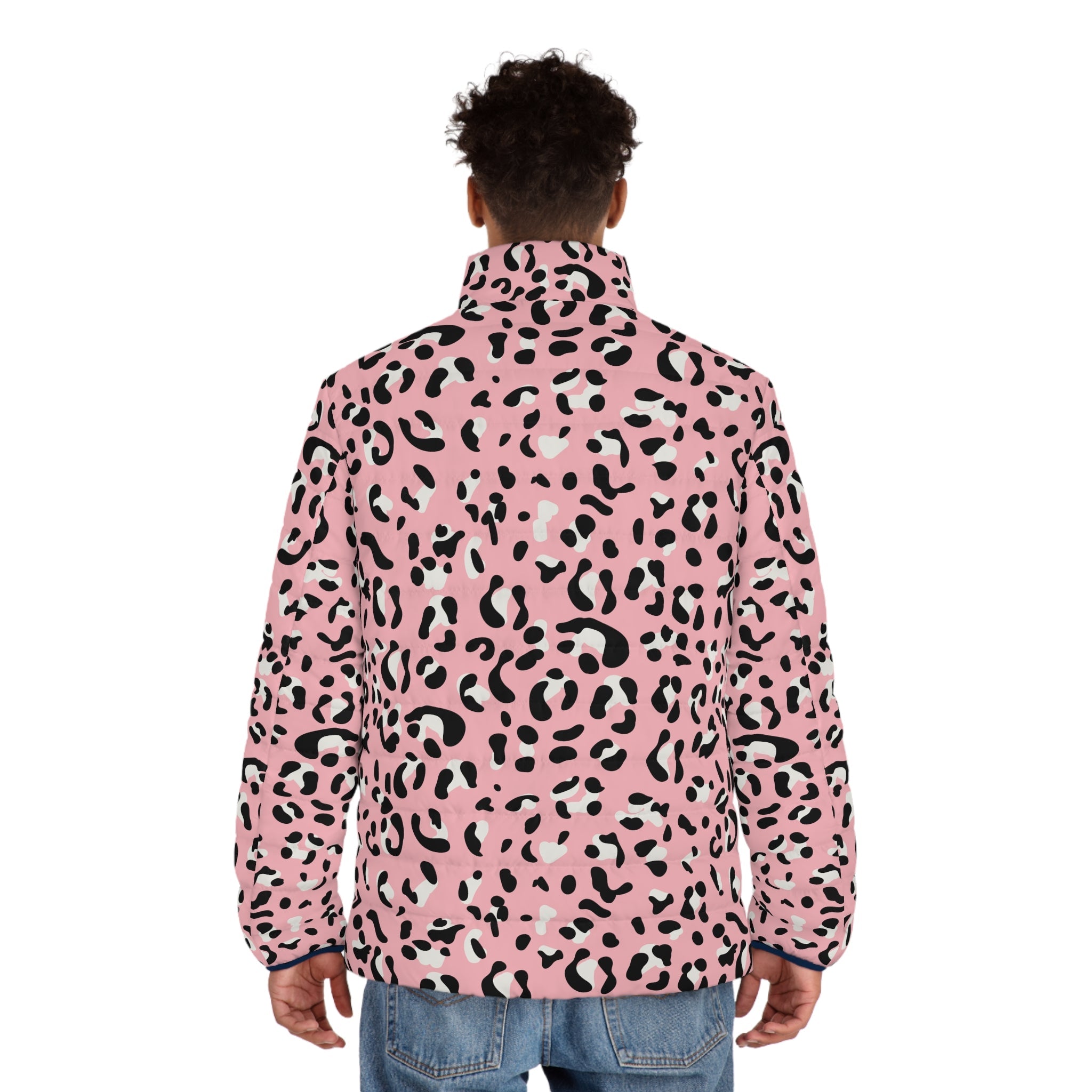 JAKKOUTTHEBXX Pink Leopard Print Puffer Jacket 2025