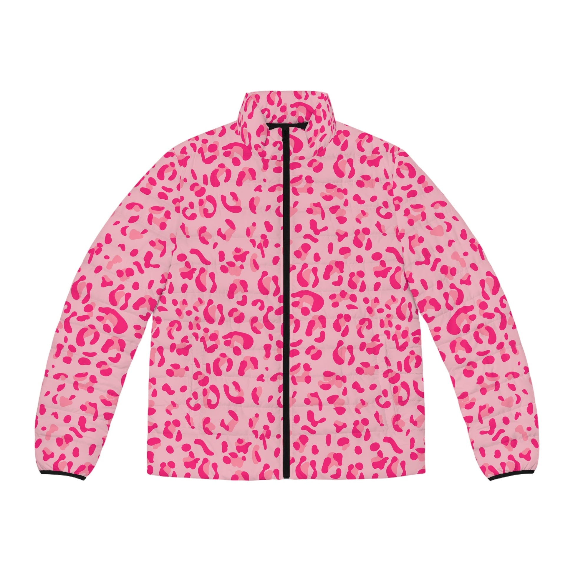 JAKKOUTTHEBXX Pink Leopard Print Puffer Jacket 2025