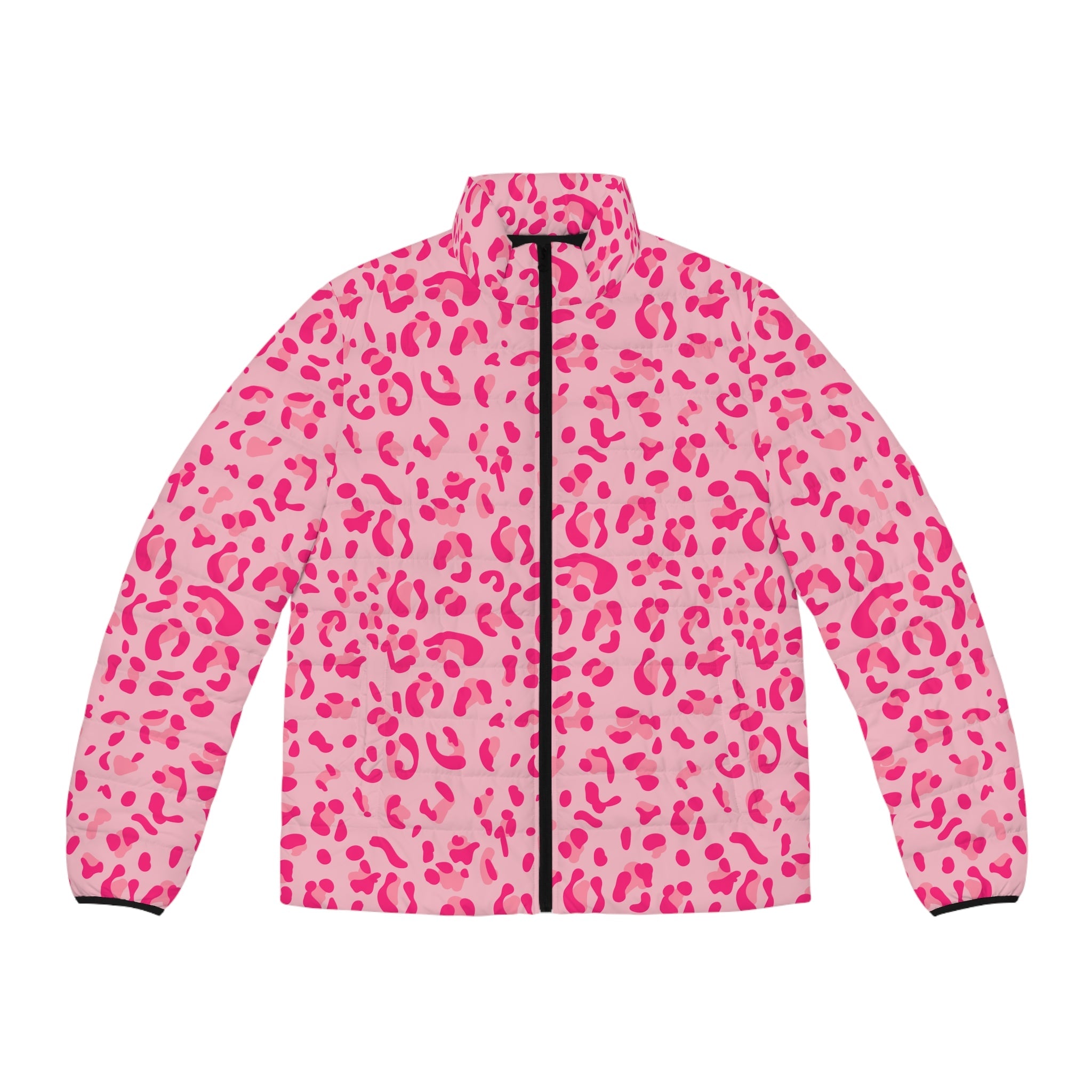 JAKKOUTTHEBXX Pink Leopard Print Puffer Jacket 2025