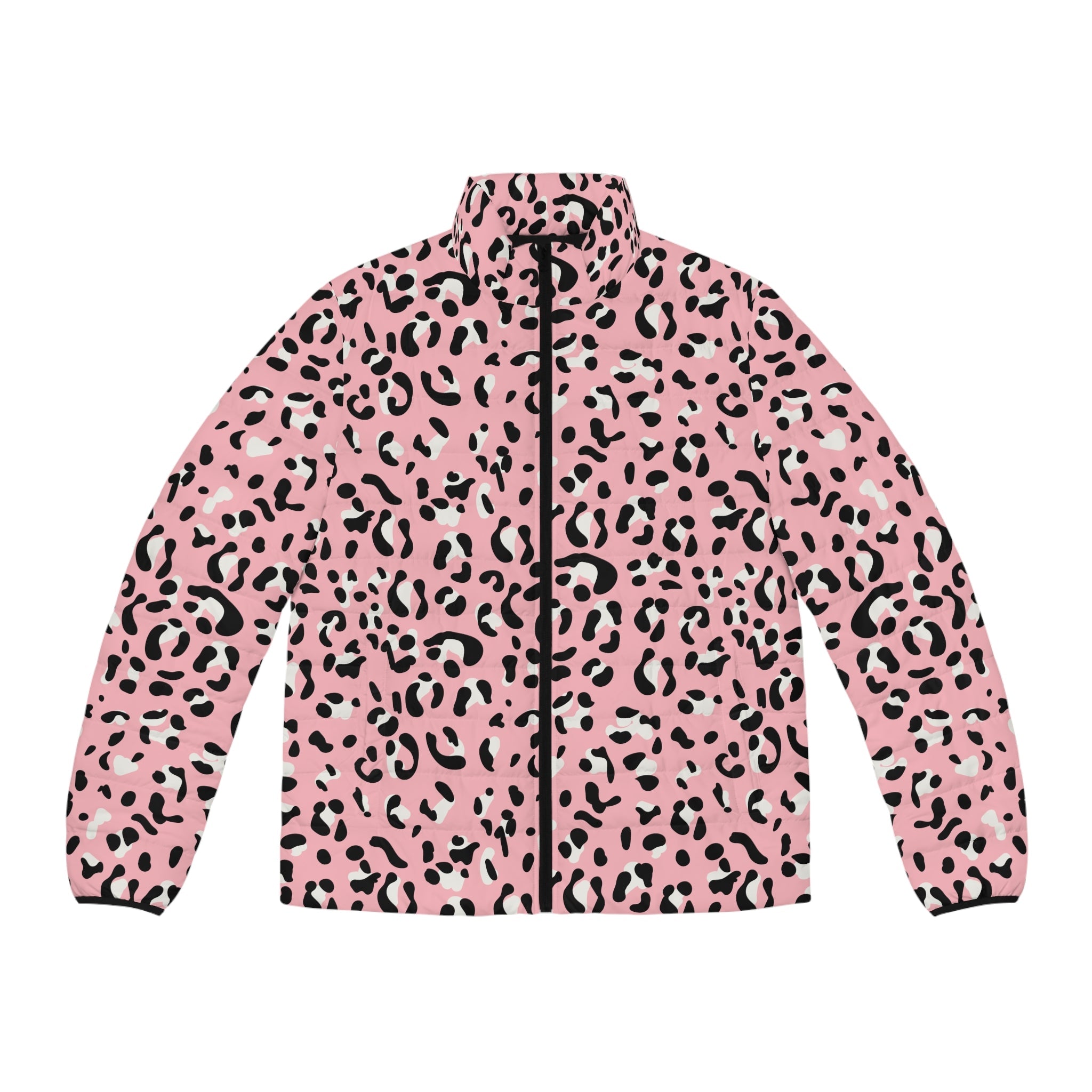 JAKKOUTTHEBXX Pink Leopard Print Puffer Jacket 2025