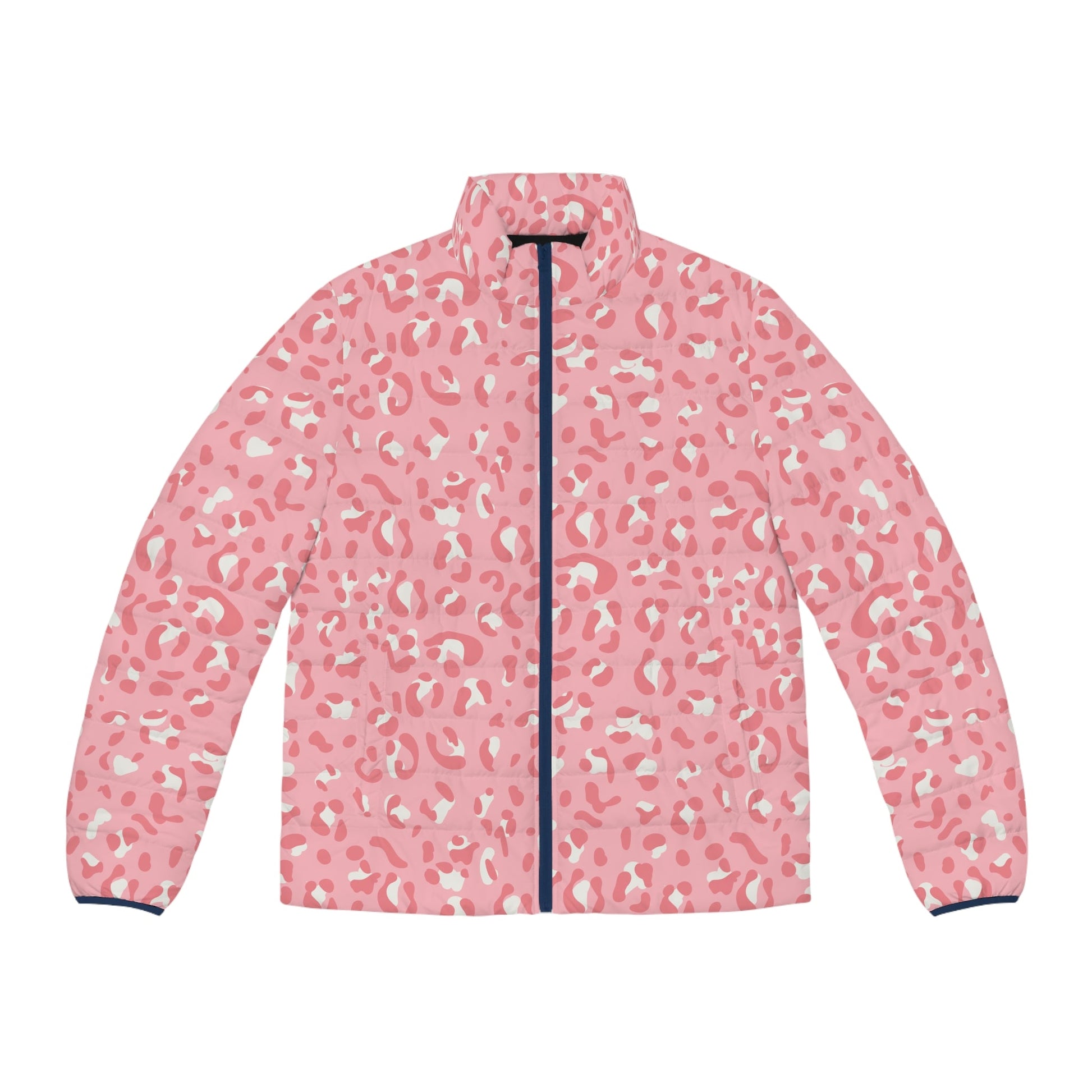 JAKKOUTTHEBXX Pink Leopard Print Quilted Puffer Jacket 2025